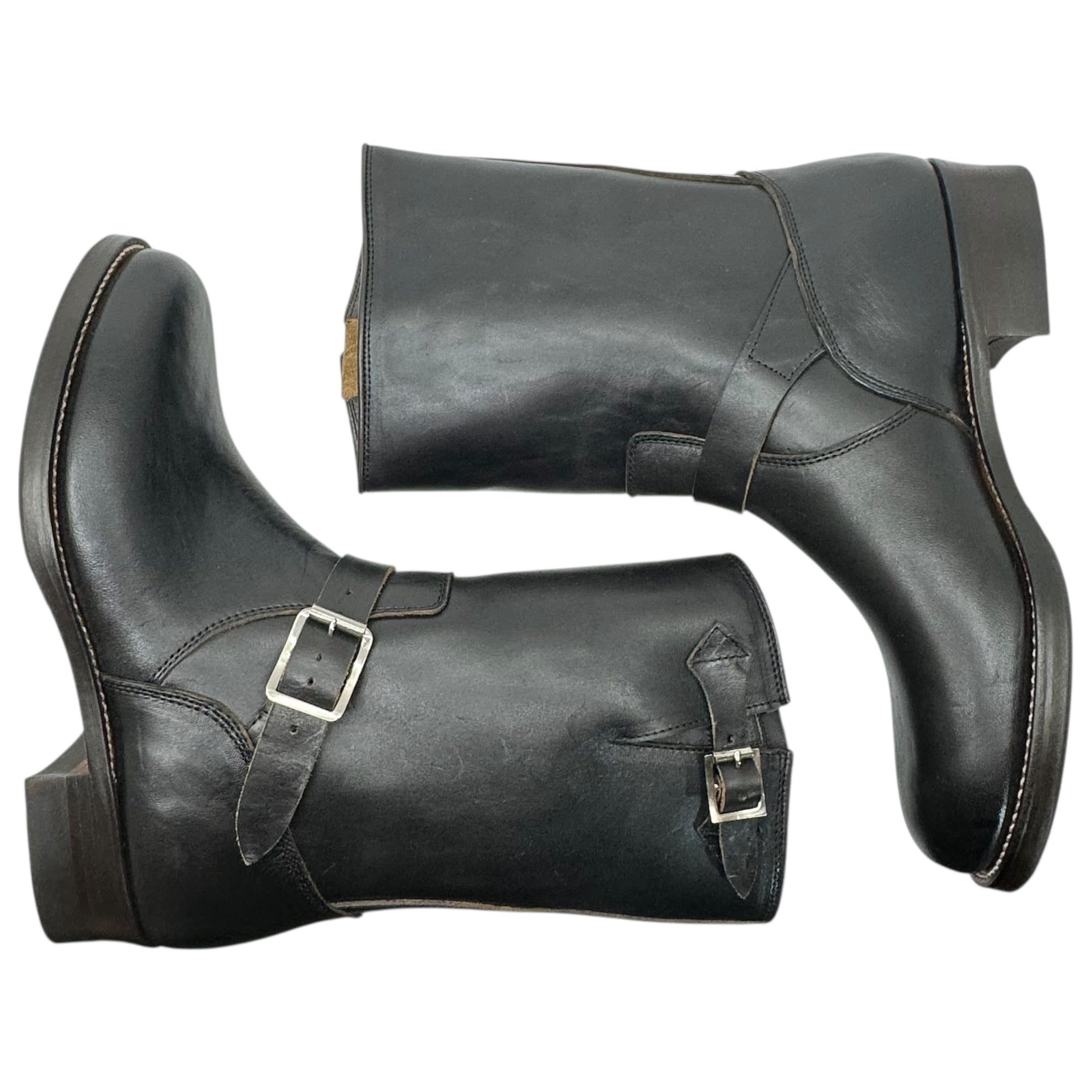 JELADO the BOOTED(ジェラード ザ ブーテッド) Engineer Boots ”Type1” Black Horsebutt エンジニア ブーツ タイプ1 茶芯 JB94901 8 1/2(26.5cm程度) ブラック ワークブーツ レザー