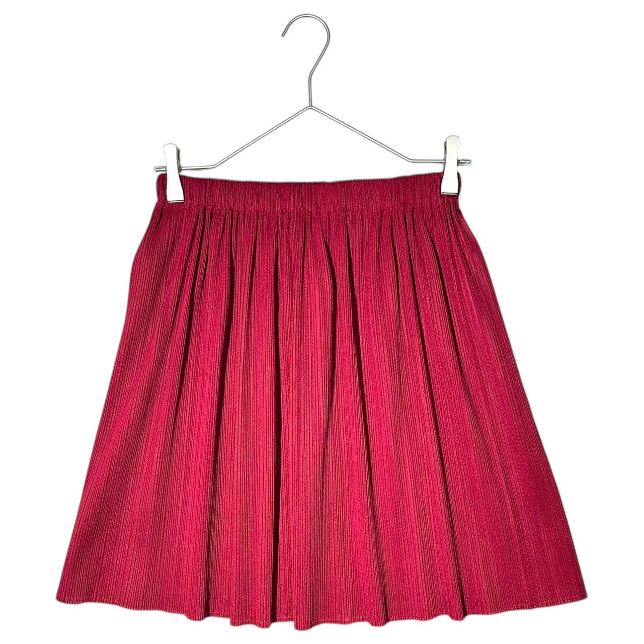 ISSEY MIYAKE(イッセイミヤケ) 03AW Pleated Mini Length Skirt オールド プリーツ ミニ丈 スカート PP33-JG612 S レッド