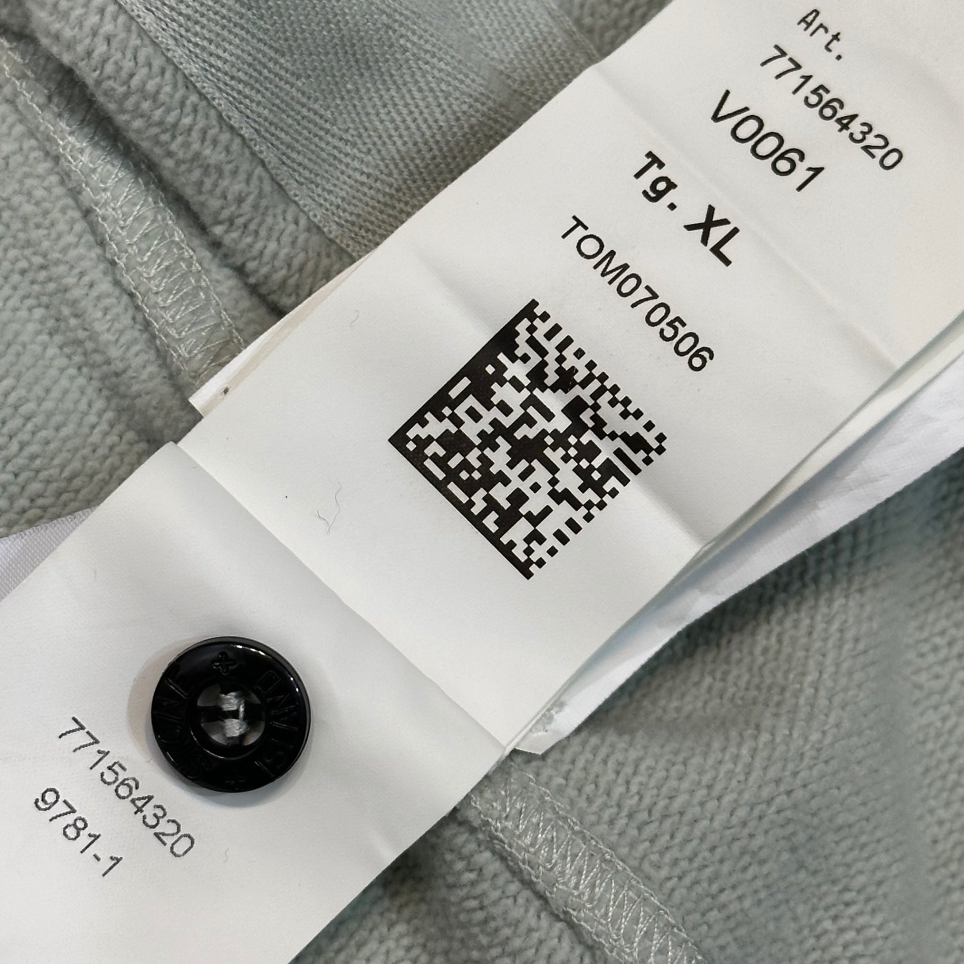 STONE ISLAND(ストーンアイランド) 2022AW COTTON FLEECE GARMENT DYED FULL ZIP SWEATSHIRT コットンプリース ガーメントダイ フルジップ スウェット シャツ 771564320 XL ライトグレー ジャケット