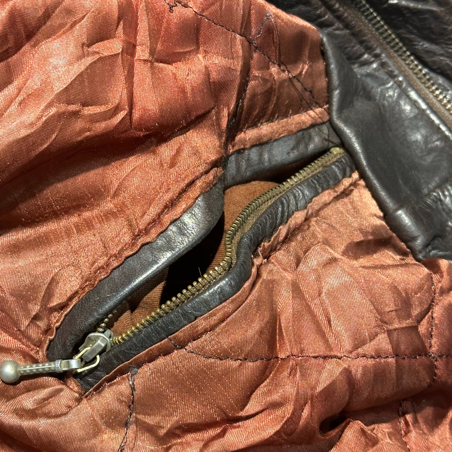 FRENCH VINTAGE(フランスヴィンテージ) Willems G-1 Leather Jacket フライト レザー ジャケット ML程度 ブラウン ムートン
