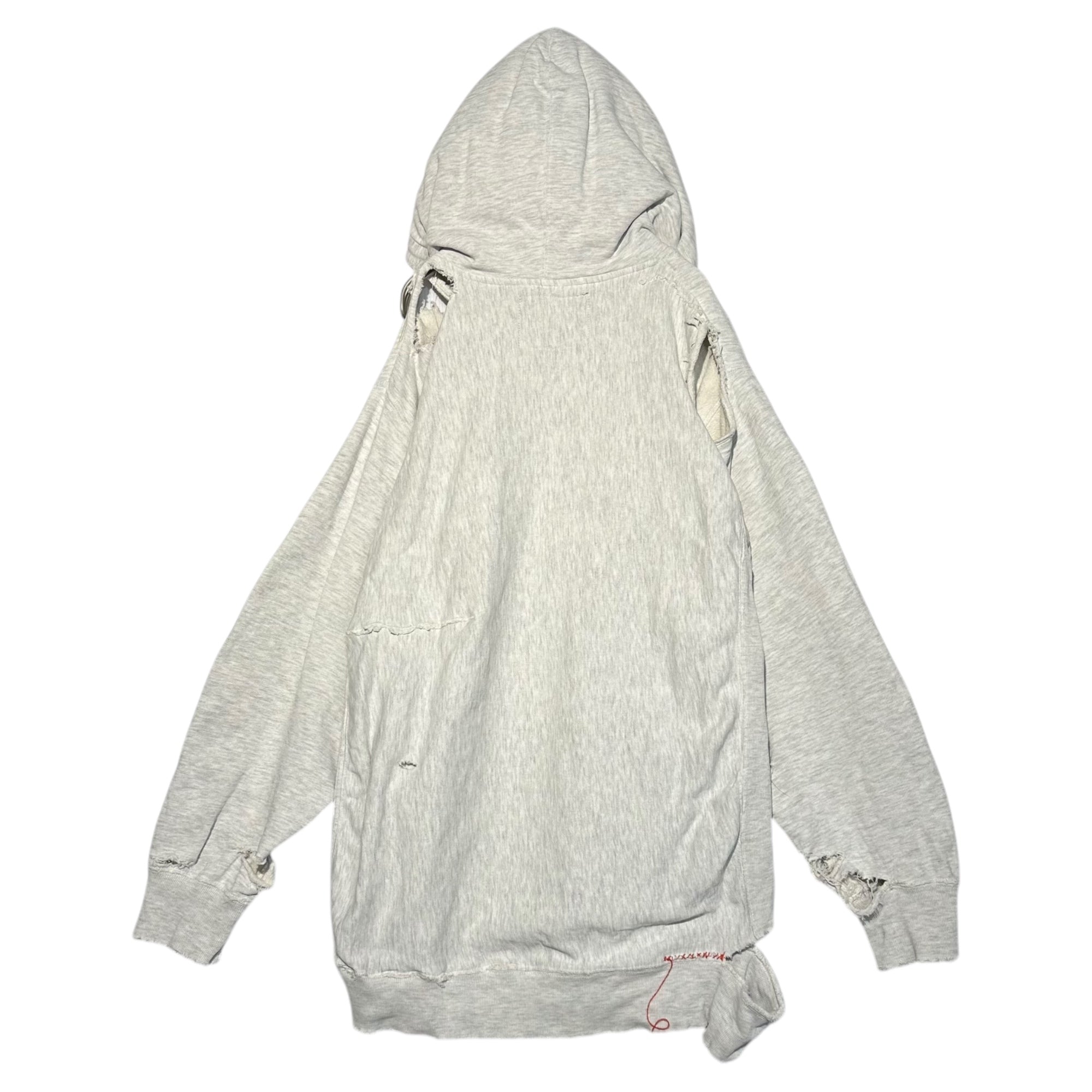 anachronorm(アナクロノーム) Vintage processed remake hoodie ヴィンテージ加工 リメイク フーディ 02 グレー プルオーバー ダメージ加工