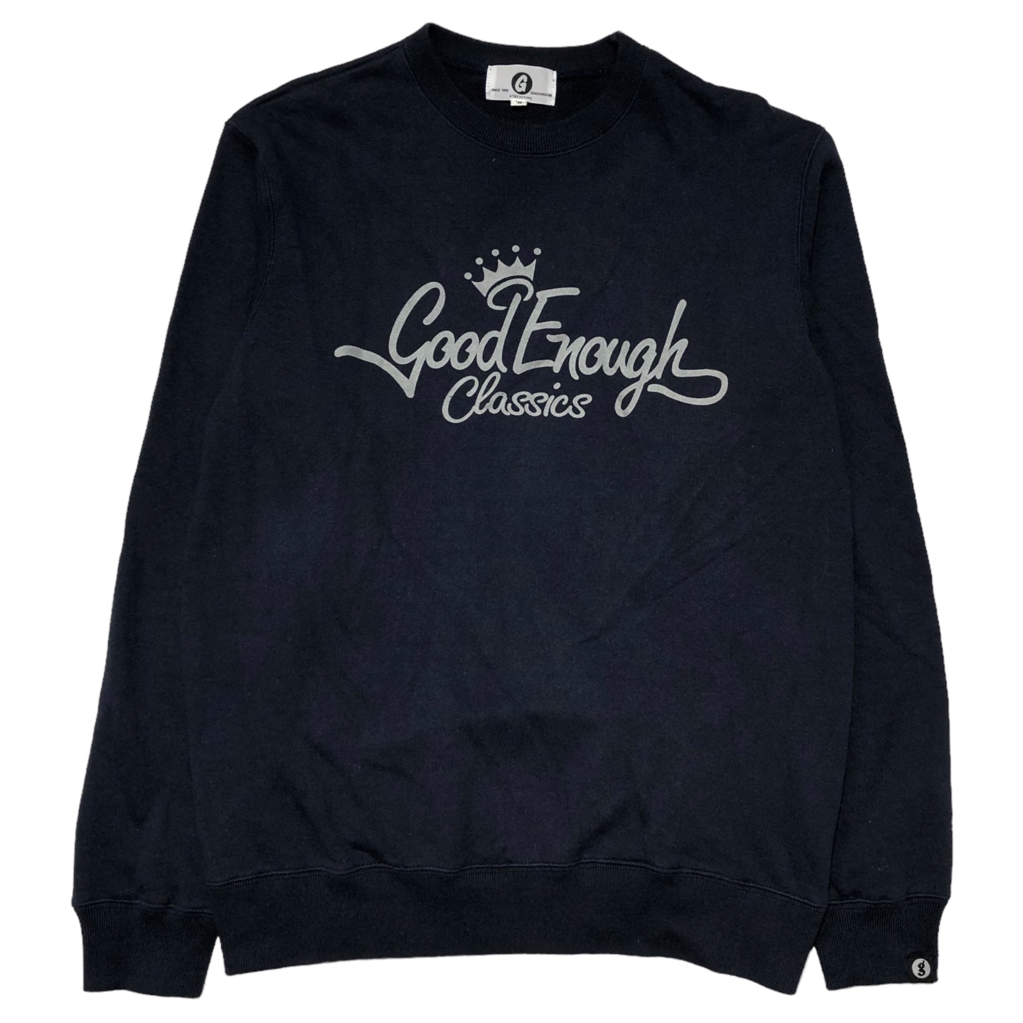 GOODENOUGH(グッドイナフ) 14AW ROUND BODY CLASSICS CREW ラウンドボディ クラシック クルーネック スウェット GE-144008 S ネイビー
