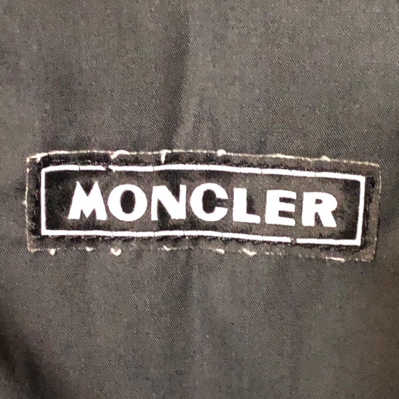 MONCLER(モンクレール) 80~90's Stand collar sleeve stitch line batting jacket スタンドカラー 袖ステッチライン 中綿 ヴィンテージ ジャケット SMQ-234 SIZE L ブラック×イエロー アシックス製造期