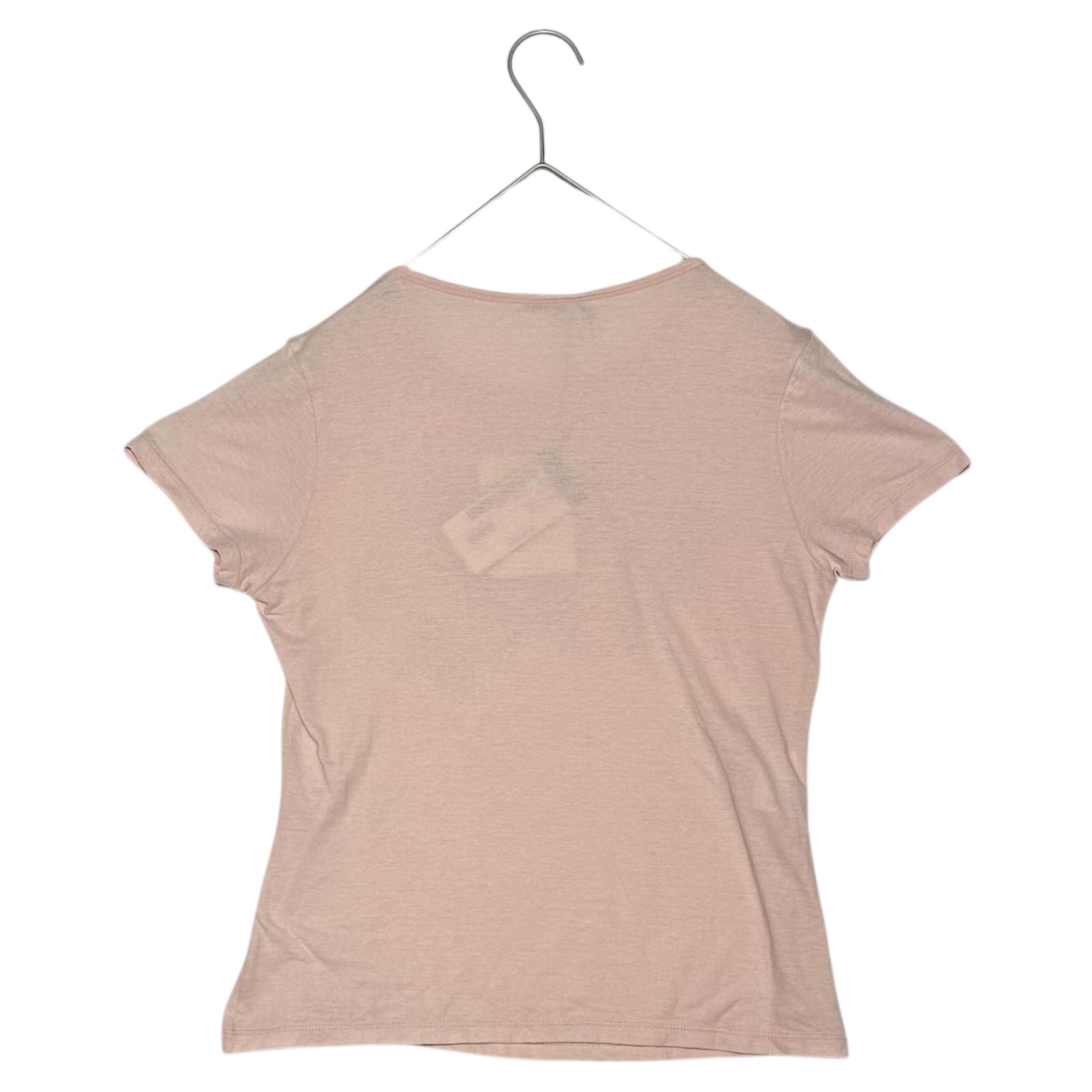 miu miu(ミュウミュウ) Sequin Flower Crew Neck T-Shirt スパンコール 花 クルーネック Tシャツ MJM239 M ピンク