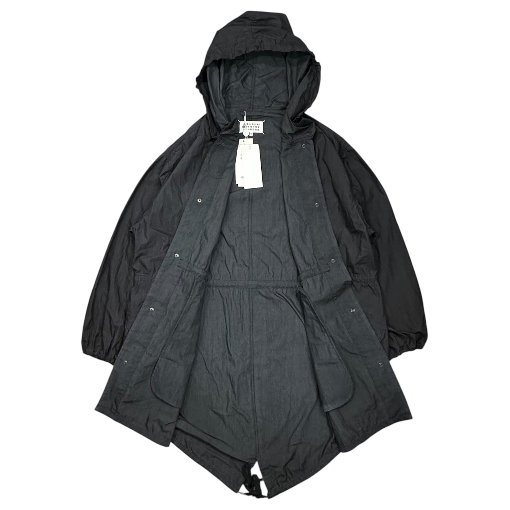MAISON MARGIELA(メゾンマルジェラ) 2026AW Hooded Parka Coat フィッシュテール モッズ コート S50AM0676 44 ブラック