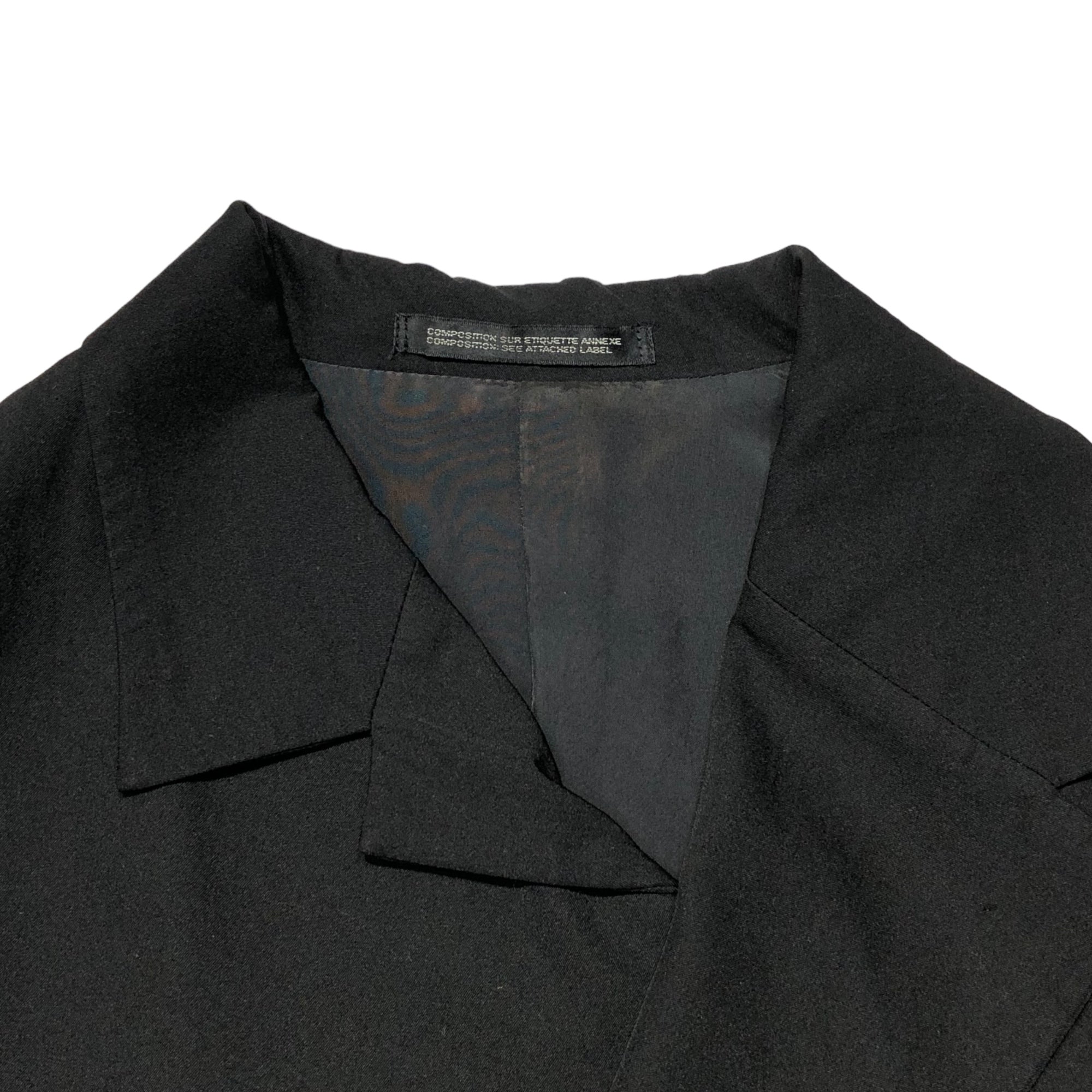 Y's(ワイズ) Zip modified design tailored jacket ジップ 変形 デザインテーラード ジャケット YQ-J14-102 4(L~XL程度) ブラック