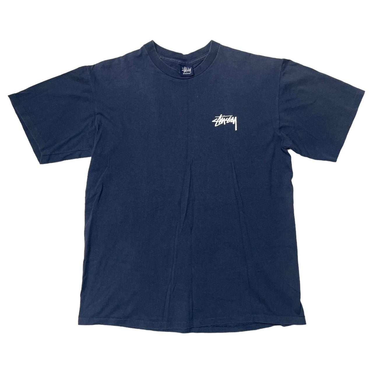 STUSSY(ステューシー) 90's~00's hibiscus crown skull ハイビスカス 王冠 スカル Tシャツ SIZE M ネイビー×パープル×ピンク 90~00年代 OLD STUSSY