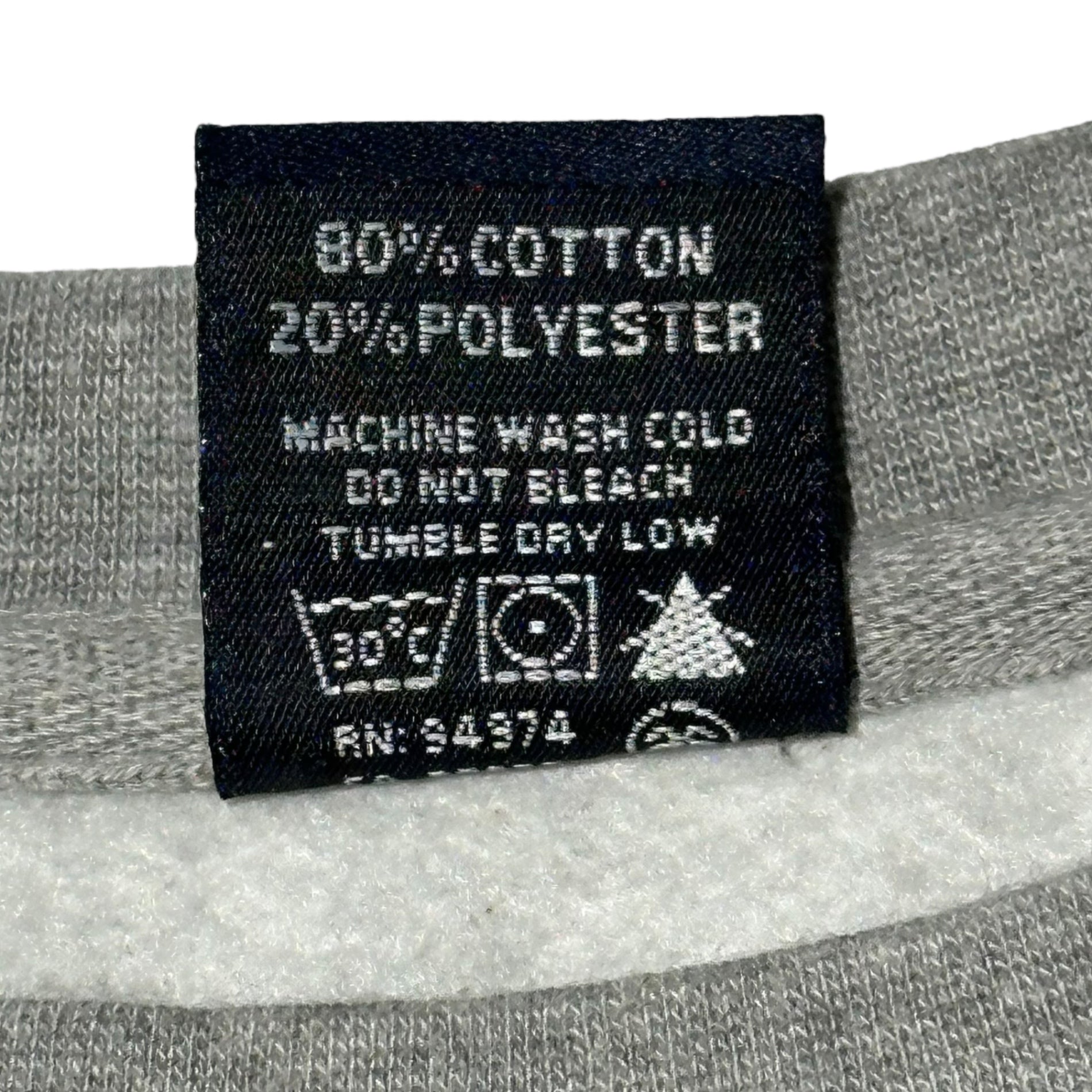 STUSSY(ステューシー) 00's Sneaker Print Sweatshirt スニーカー プリント スウェット L グレー×ネイビー パロディー