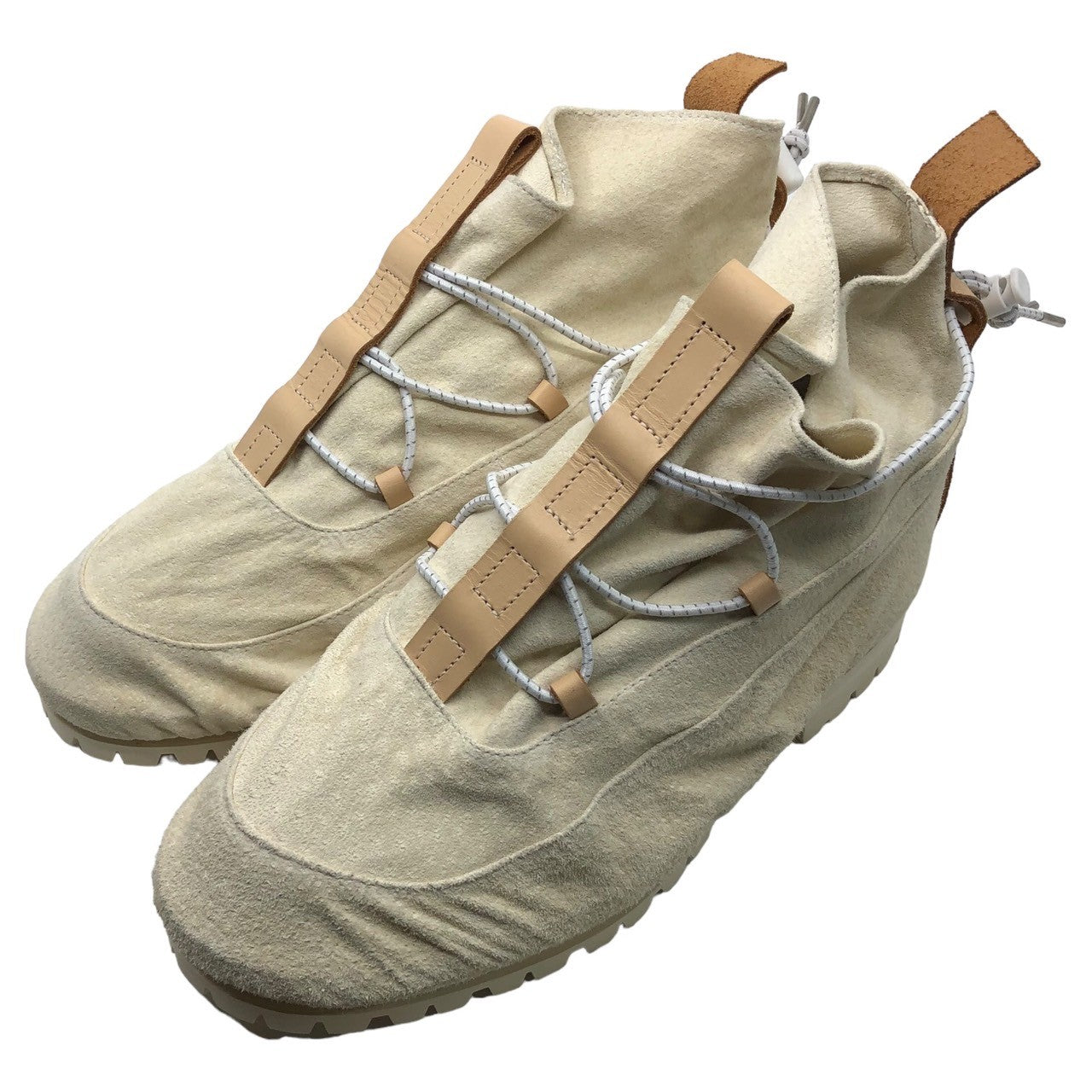 Hender Scheme(エンダースキーマ) samidare 五月雨 レザーシューズ pm-s-sam 2(23.5-24.0cm) アイボリー レインシューズ