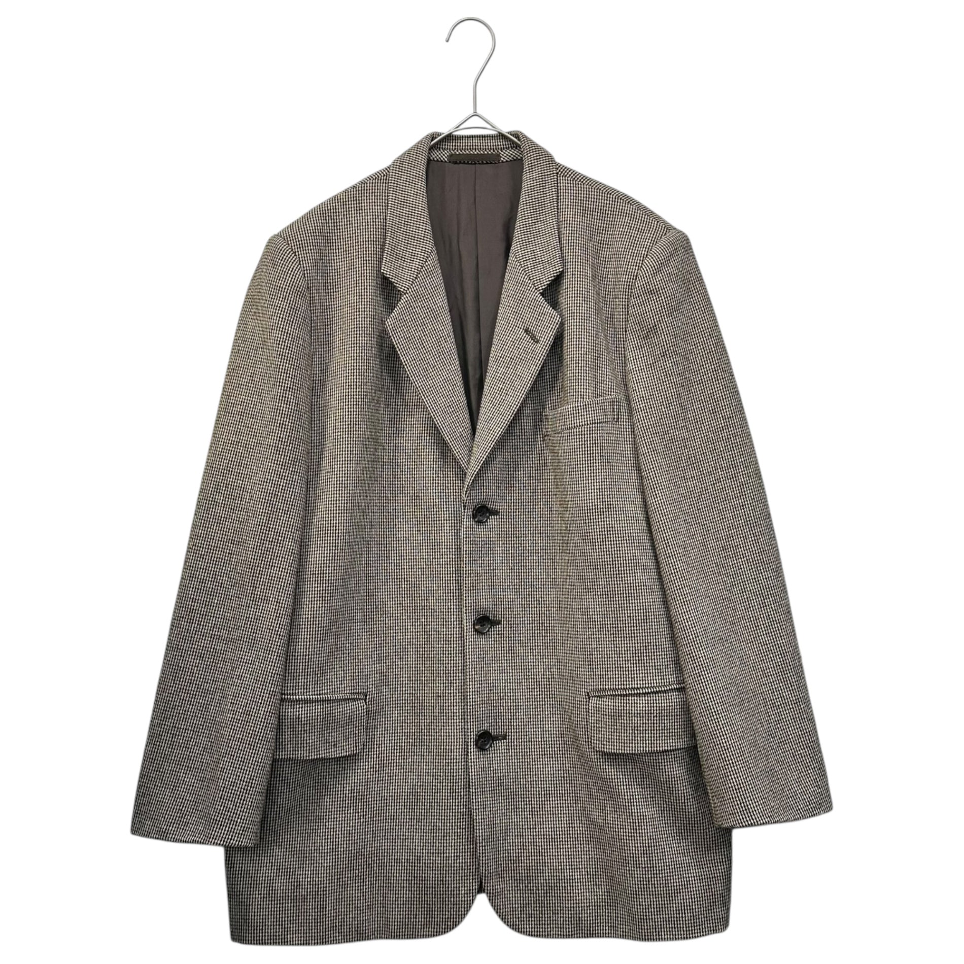 COMME des GARCONS HOMME(コムデギャルソンオム) 95AW Houndstooth 3B Tailored Jacket 田中オム 千鳥柄 3B テーラード ジャケット HJ-08022 S ベージュ AD1995 90's 90年代