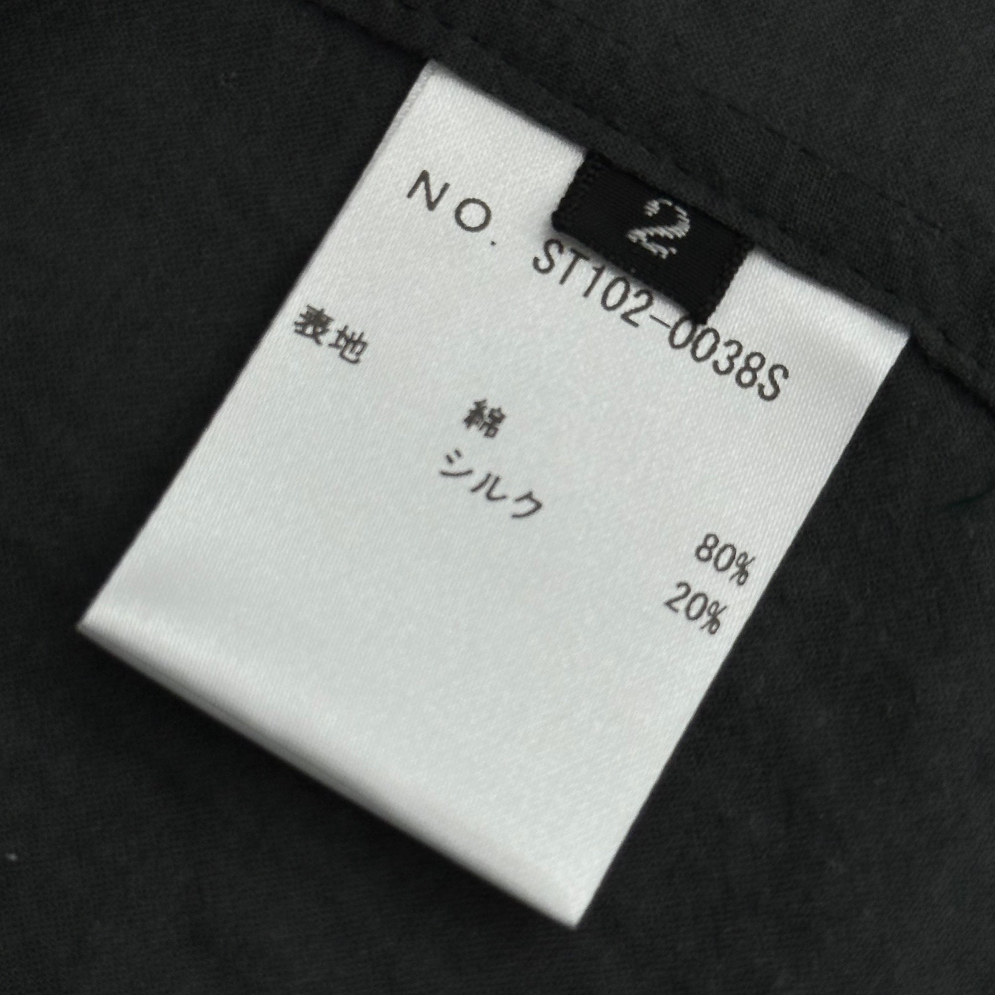 SADDAM TEISSY(サダムテイシー) Silk Cotton Cut Off Shirt シルク コットン カットオフ シャツ ST102-0038S 2 ダークグリーン
