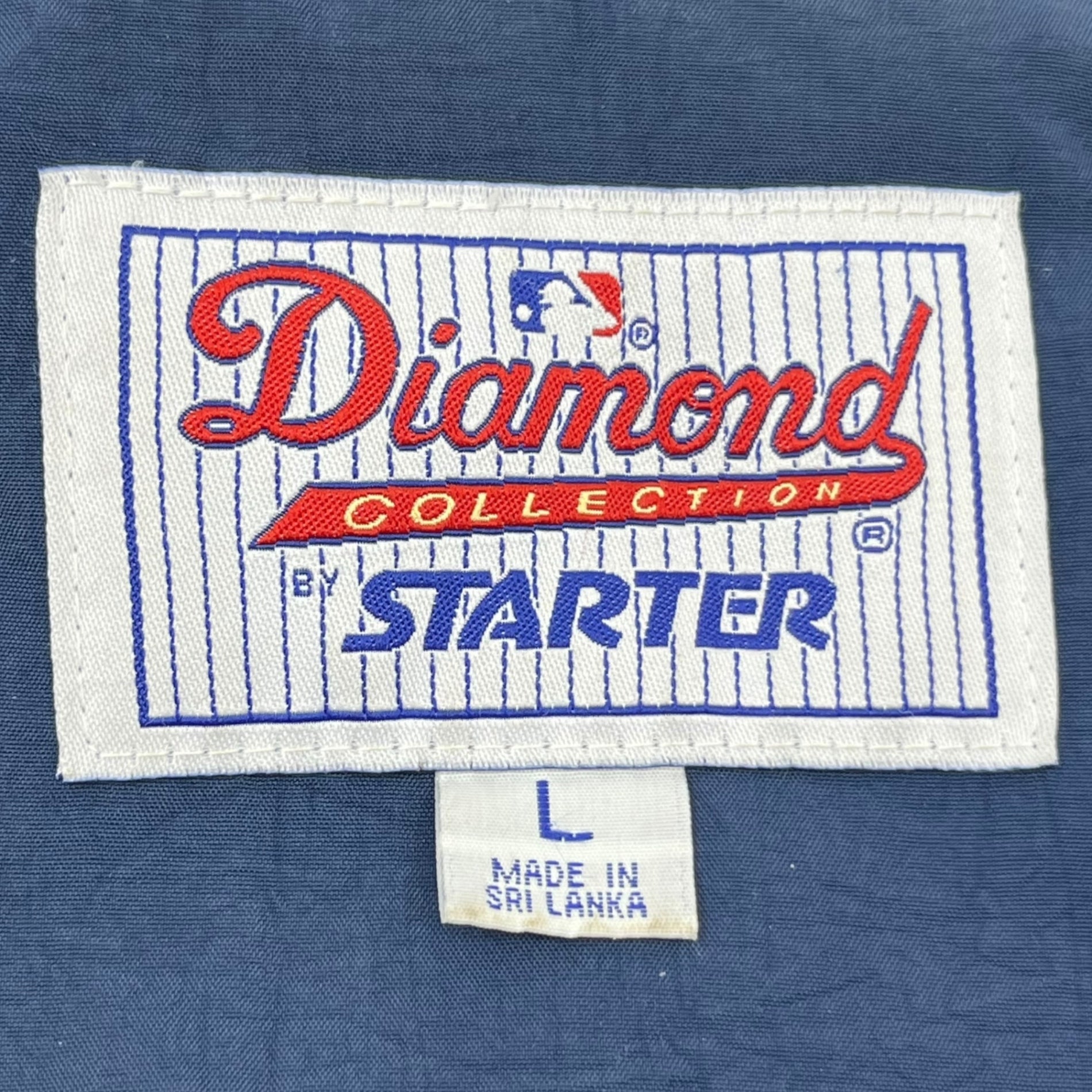 STARTER(スターター) 90's Diamond COLLECTION Indians down jacket ダイアモンド コレクション インディアンズ ダウンジャケット 90年代 L ネイビー