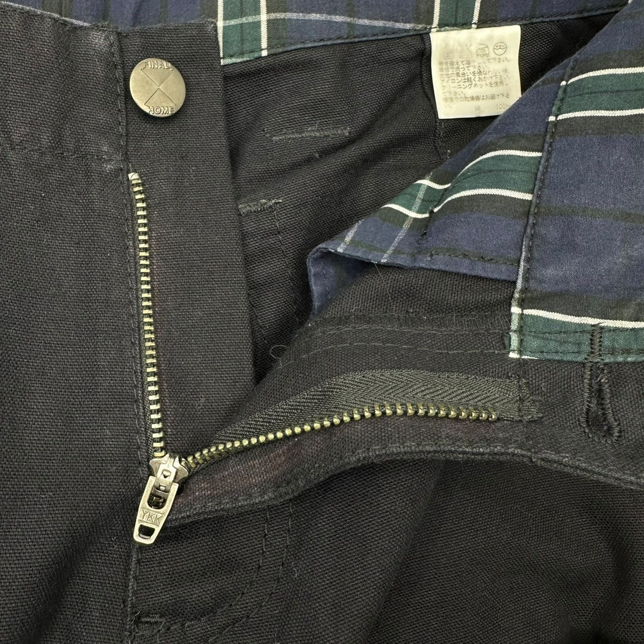 FINAL HOME(ファイナルホーム) 08's Waist Layered Type Cotton Straight Pants ウエスト レイヤード タイプ コットン ストレート パンツ FH81FF027 S ネイビー