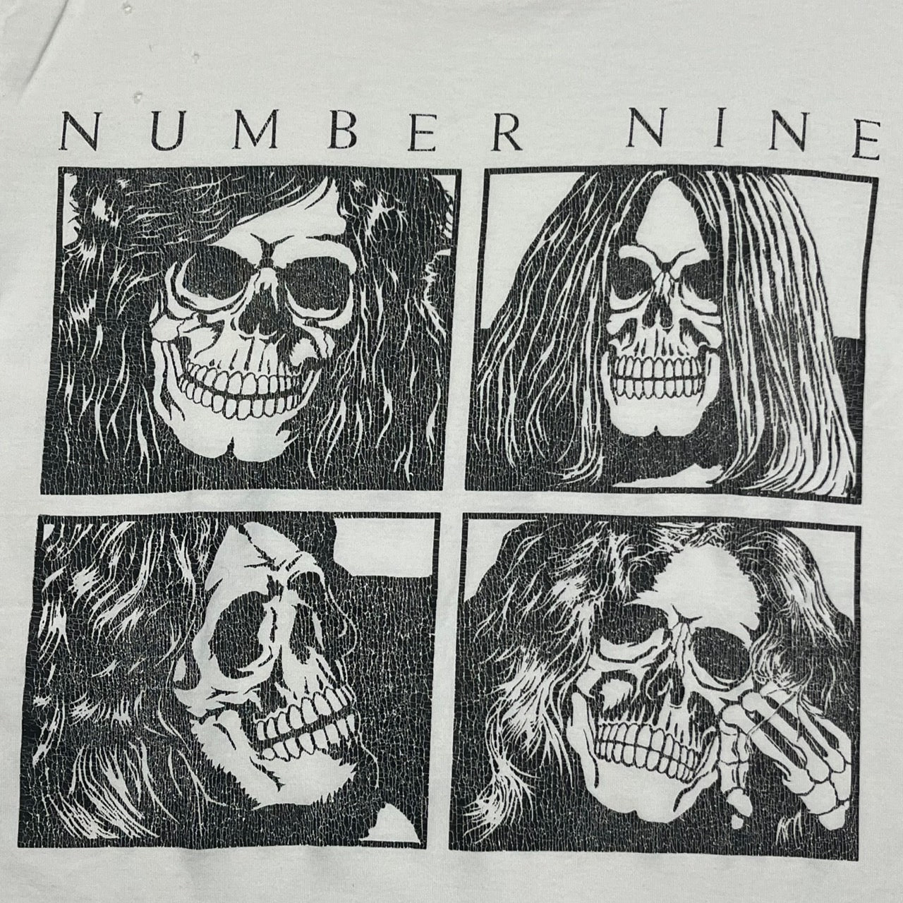 NUMBER (N)INE(ナンバーナイン) 05SS Night Crawler期 ツェッペリンTシャツ/本人期/ナイト期/レッドツェッペリン SIZE 2(S) ホワイト×ブラック アーカイブ archive