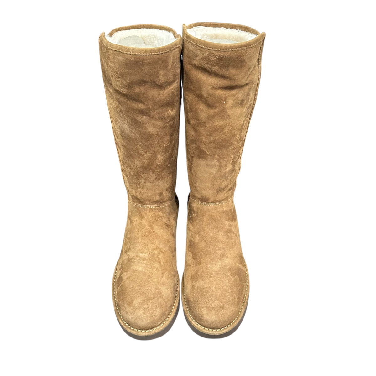 UGG(アグ) ABREE アブリー サイドジップ ロング ムートン ブーツ 1009256 24cm ブラウン