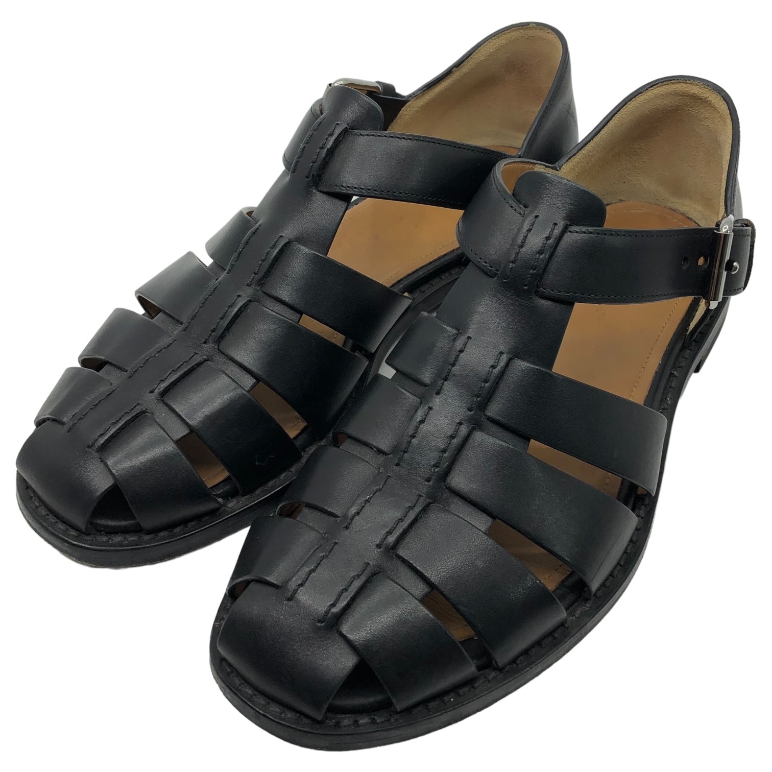 church's(チャーチ) FISHERMAN グルカ サンダル EX0002 5(24~24.5cm) ブラック レザー ストラップ