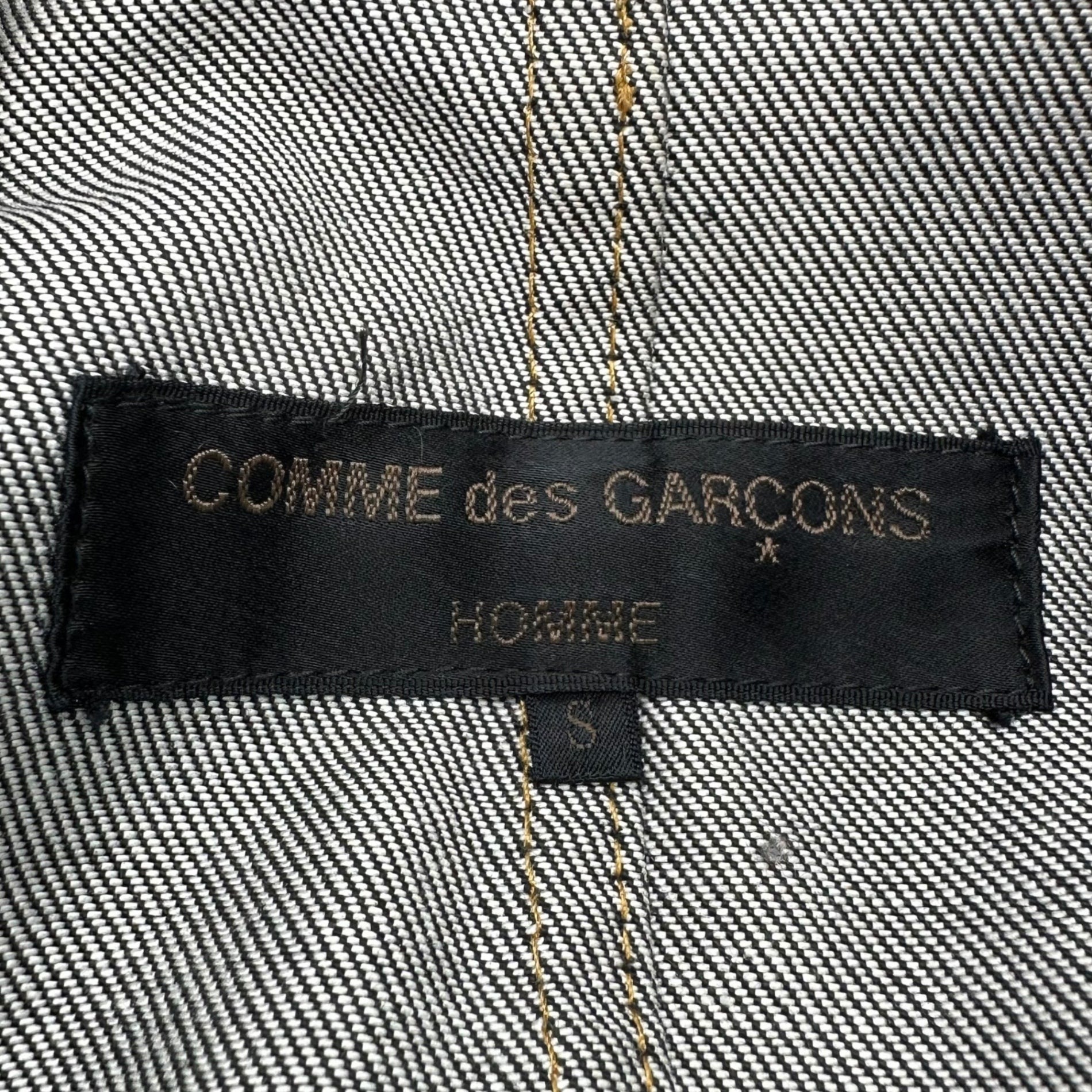 COMME des GARCONS HOMME(コムデギャルソンオム) 90's~00's Denim Zip Up Denim Jacket 田中オム デニム ジップアップ デニム ジャケット S グレー 90年代~ ヴィンテージ ブルゾン スイングトップ