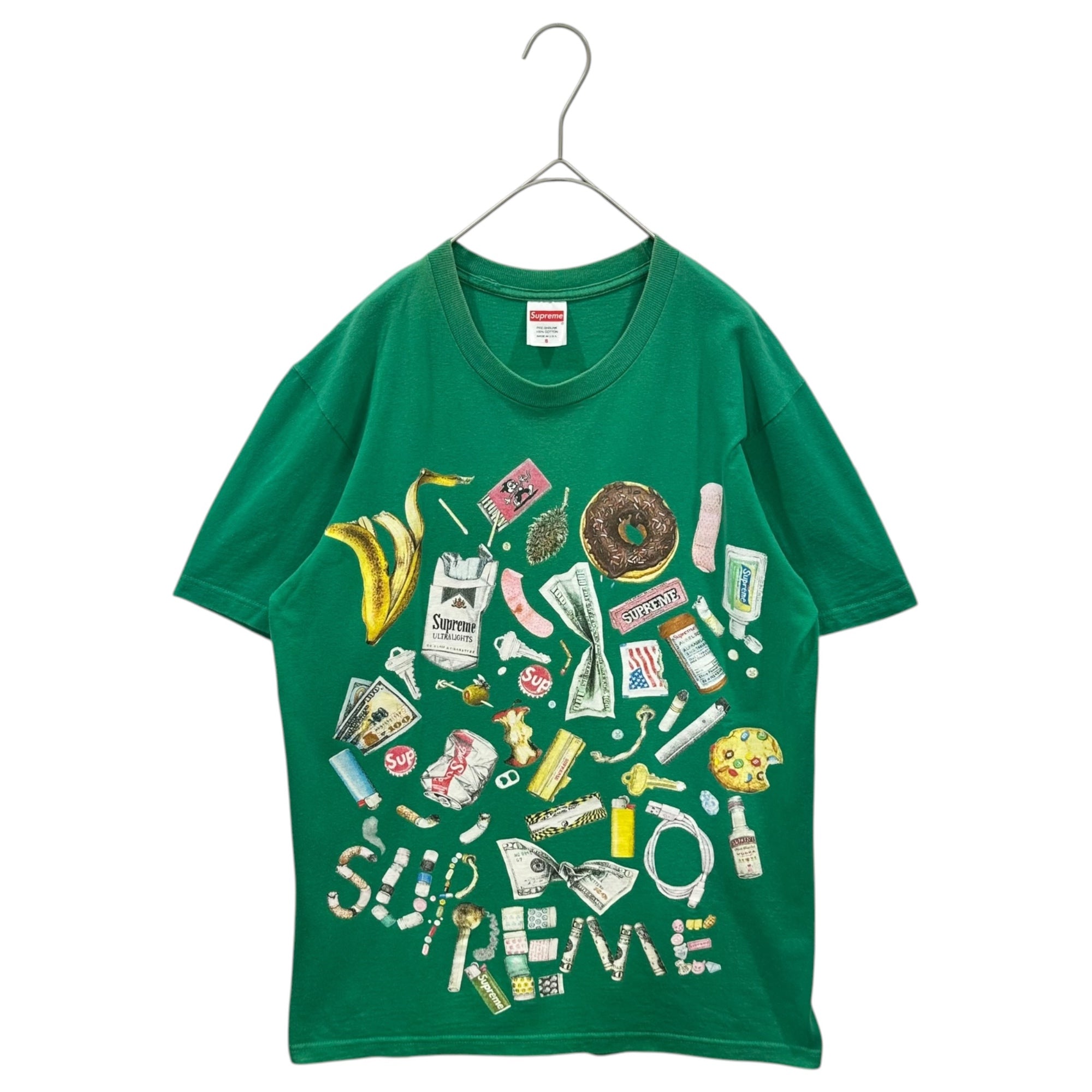 SUPREME(シュプリーム) 2023SS Trash Tee プリント Tシャツ S グリーン