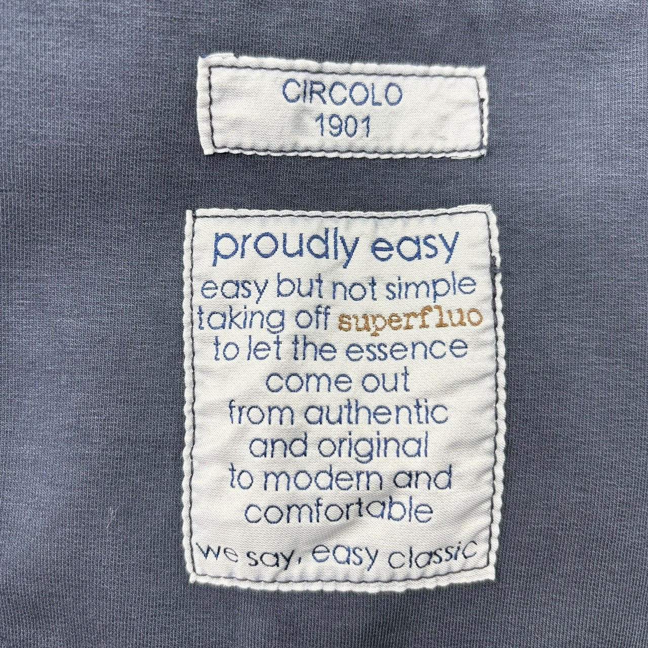 CIRCOLO1901(チルコロ1901) Sweatshirt Casual Jacket スウェット カジュアル ジャケット 46(S~M程度) ネイビー