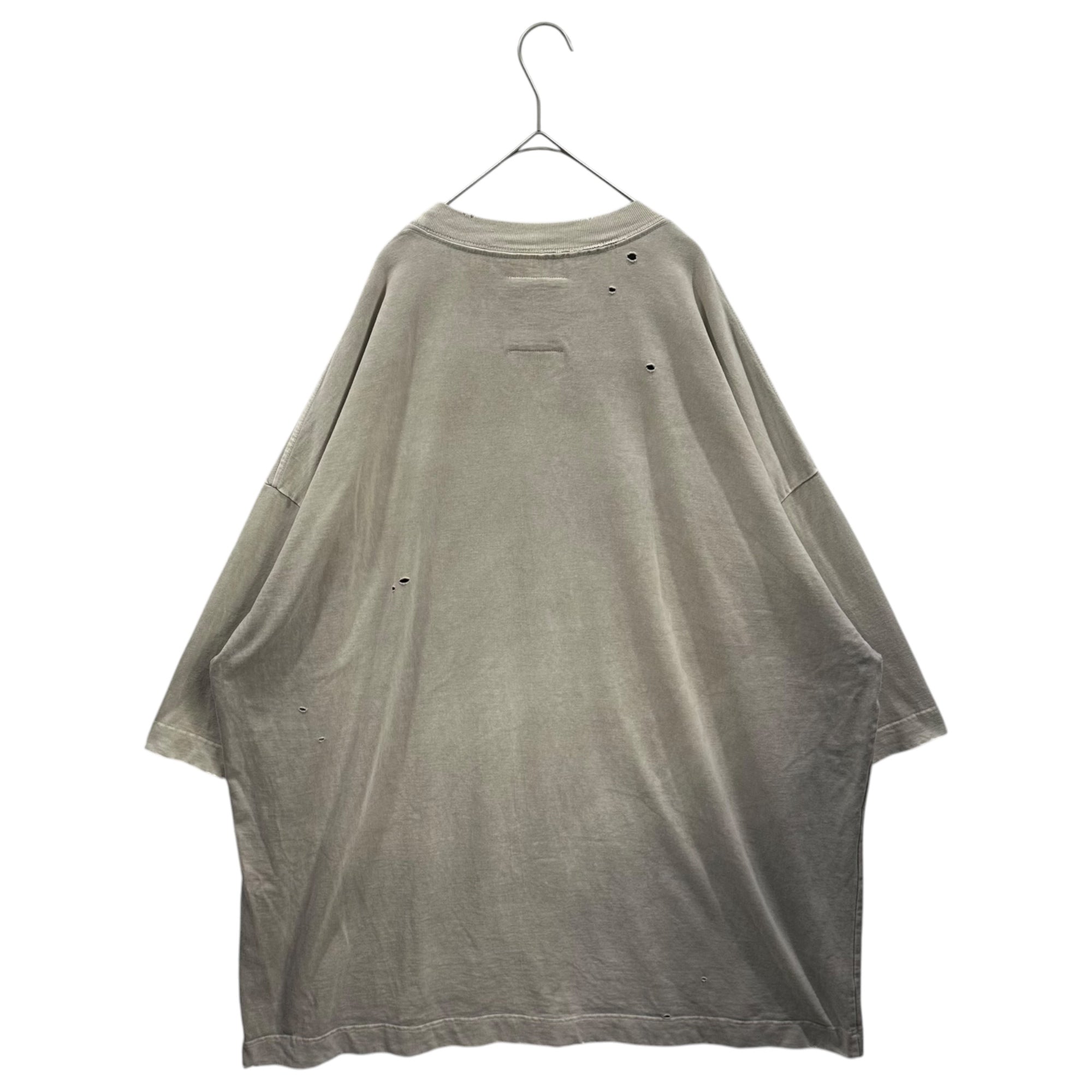 Maison MIHARA YASUHIRO(メゾンミハラヤスヒロ) 2024SS Sunfaded Huge Tee サンフェード オーバーサイズ Tシャツ B12TS621 40 グレー