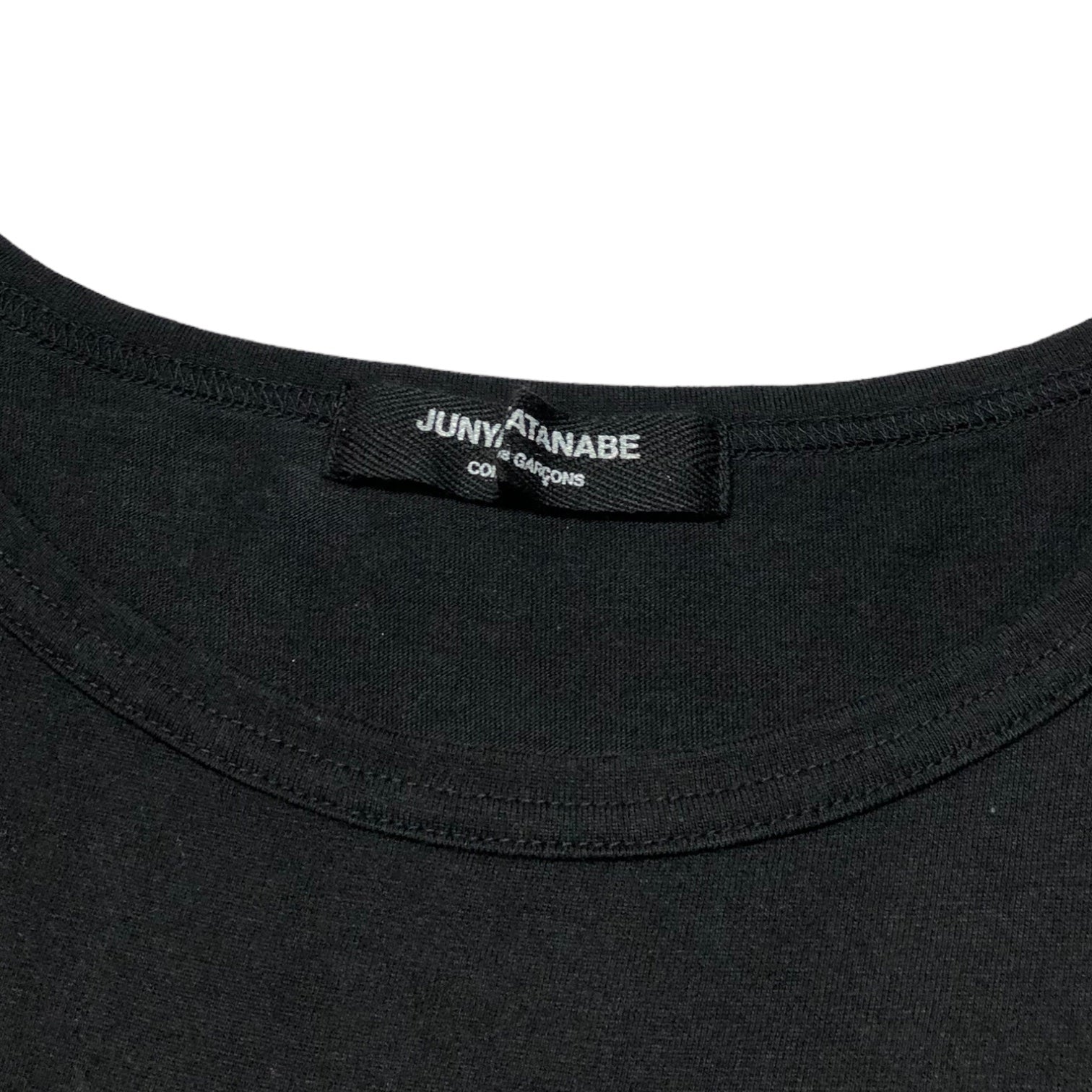 COMME des GARCONS JUNYA WATANABE(コムデギャルソンジュンヤワタナベ) 03SS sleeveless dress/フロント刺繍ノースリーブワンピース JI-T011 表記無し(FREE) ブラック AD2002 初期