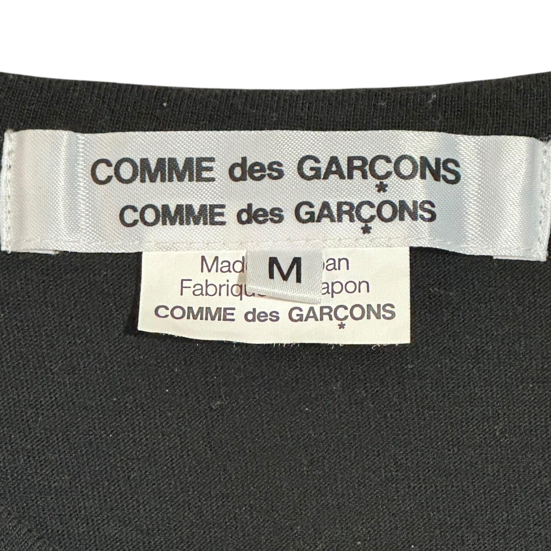 COMME des GARCONS COMME des GARCONS(コムデギャルソンコムデギャルソン) 12SS Grunge Heart Crew Neck T-Shirt グランジ ハート クルーネック Tシャツ RI-T016 M ブラック AD2011