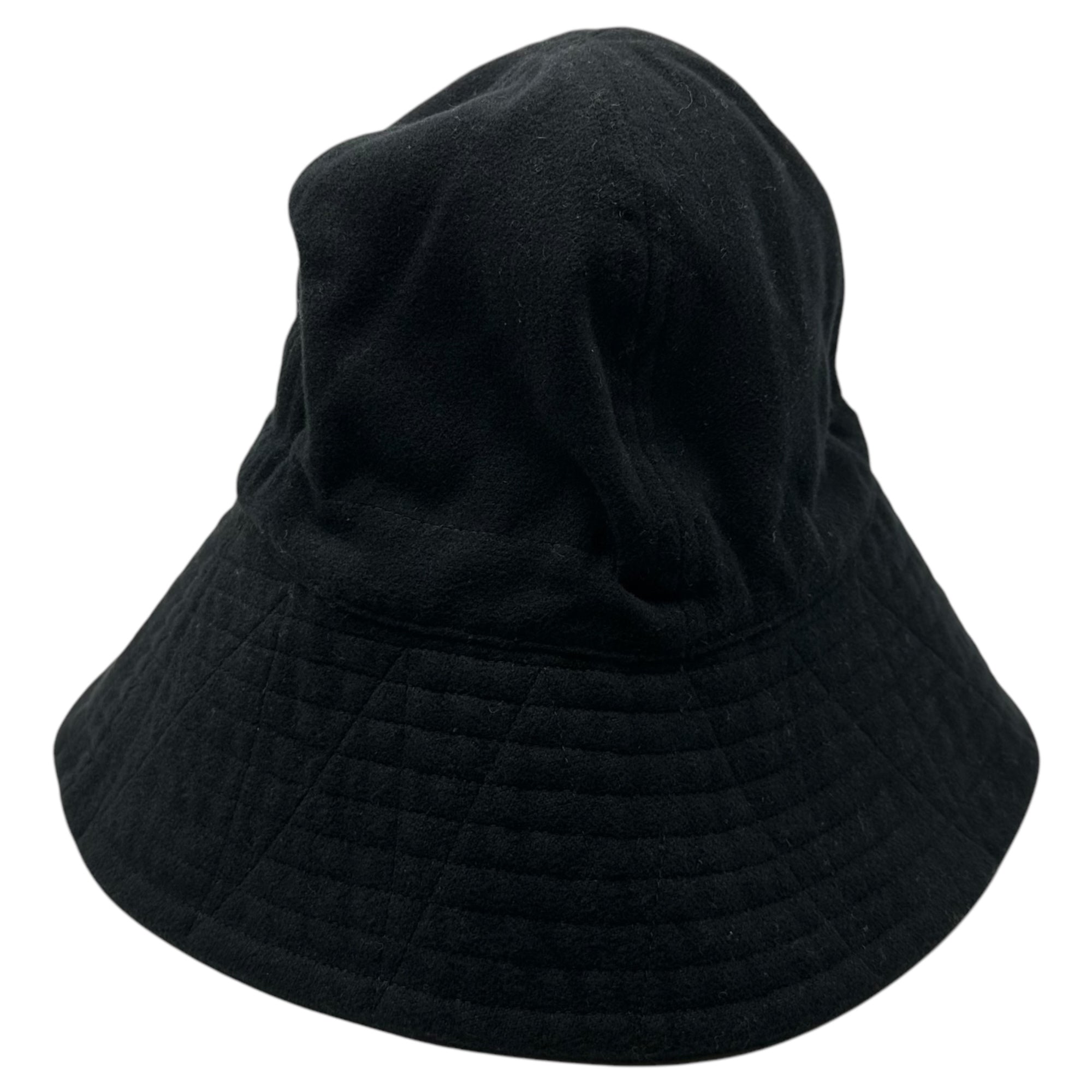 Engineered Garments(エンジニアードガーメンツ) Keeper Hat Polyester Fake Melton キーパー ハット ポリエステル フェイクメルトン LN345A M ブラック 帽子 サファリ