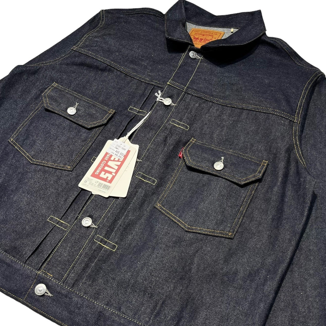 LEVI'S VINTAGE CLOTHING(リーバイスビンテージクロージング) 1953 Type II Jacket セカンド Tバック デニム ジャケット 70507-0066 46(XXL) インディゴ トラッカー 2nd ノンウォッシュ ヴィンテージ 復刻 1953モデル