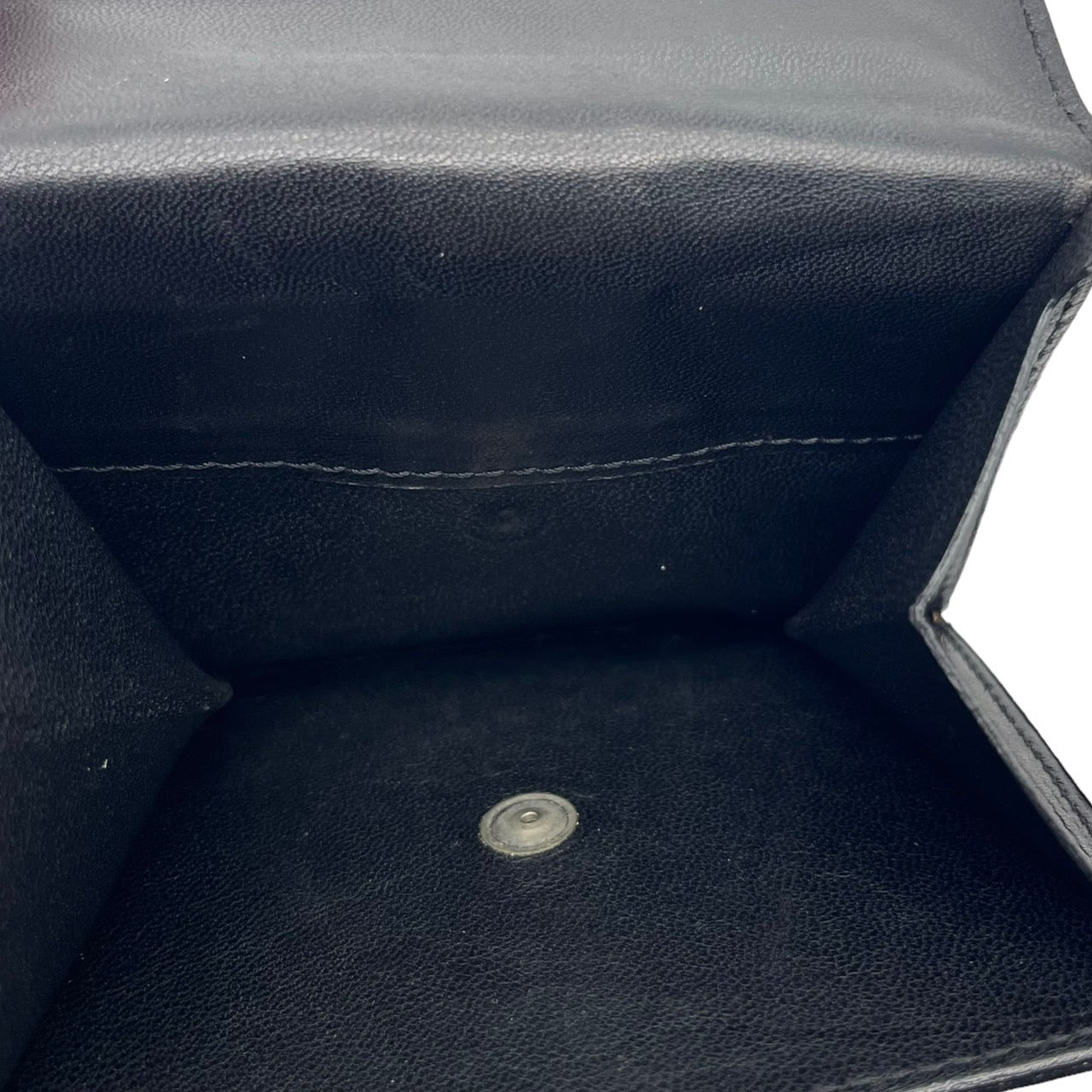 JIL SANDER(ジルサンダー) 差し込み錠ガラスレザー2つ折り財布 ブラウン 本人期 初期