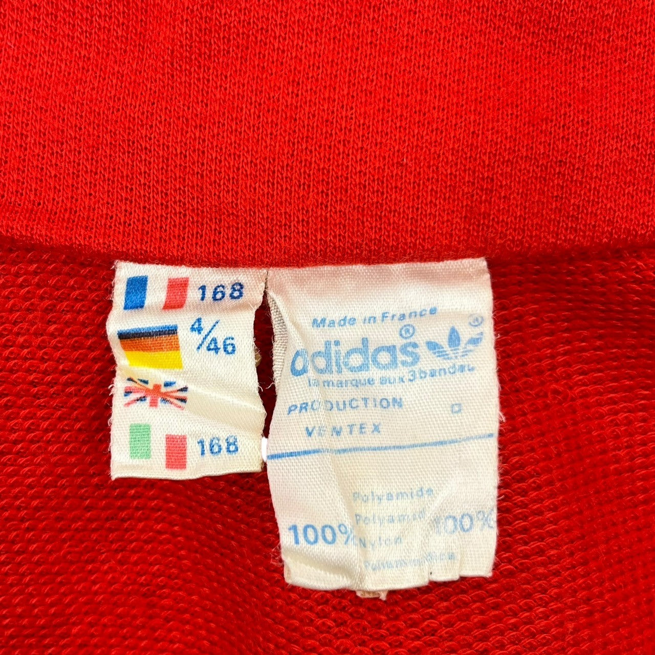 adidas(アディダス) 70's vintage nylon jacket ヴィンテージ ナイロン ジャケット 168(M程度) ネイビー×スカイブルー