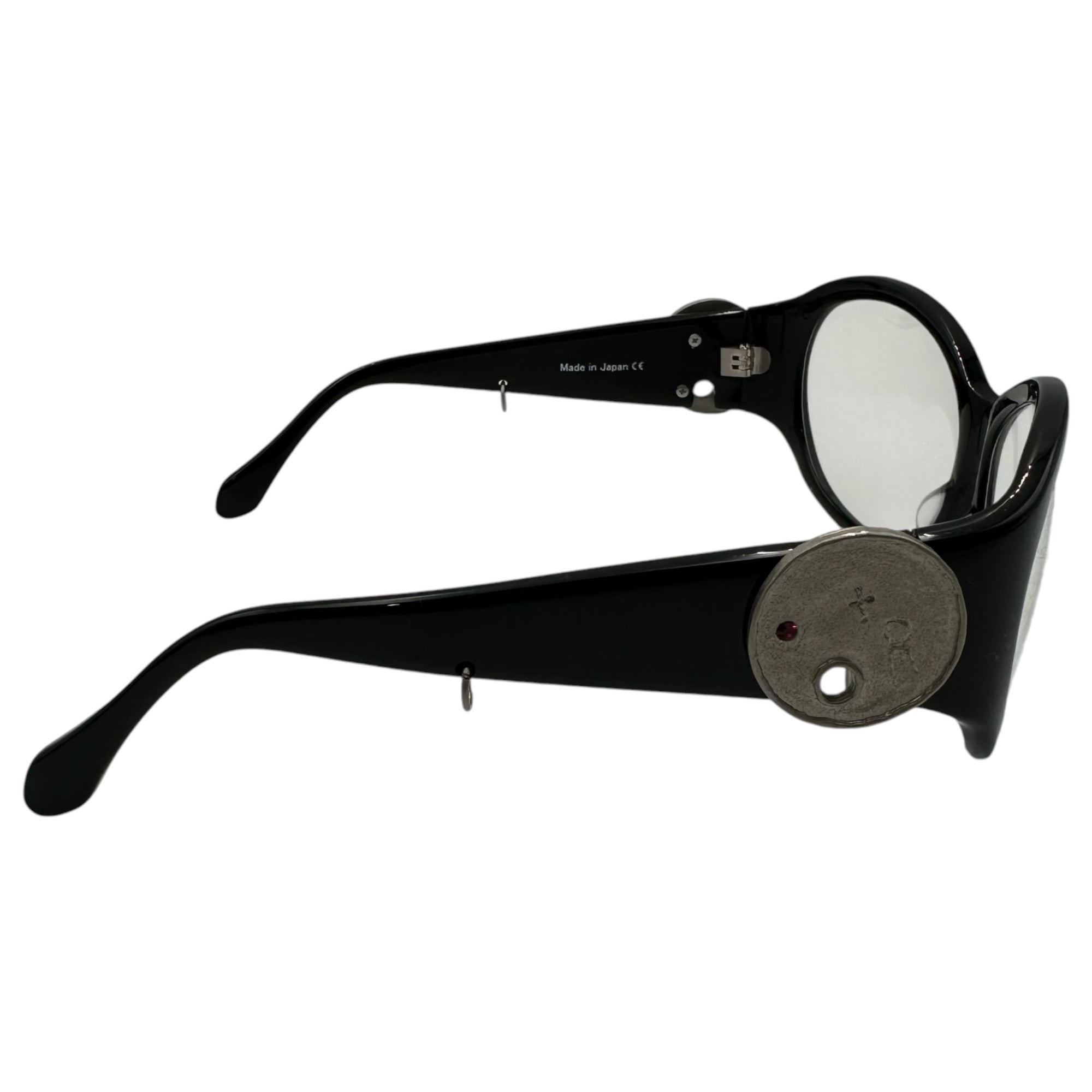 Y's Red Label(ワイズレッドレーベル) Side Coin Sunglasses サイドコイン サングラス ブラック×クリア