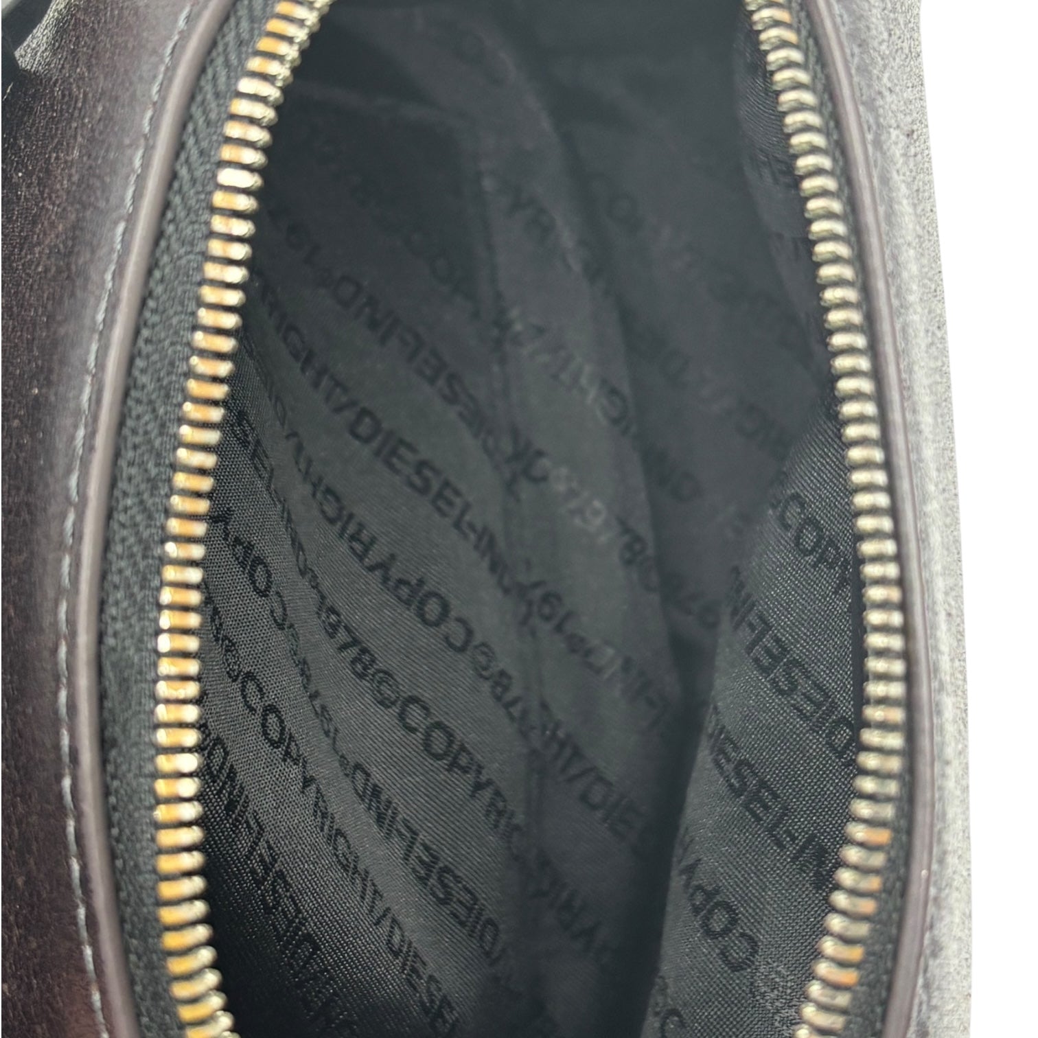 DIESEL(ディーゼル) Kendy 2WAY ビッグ ロゴ ミニ ショルダー バッグ パープル×ブラック