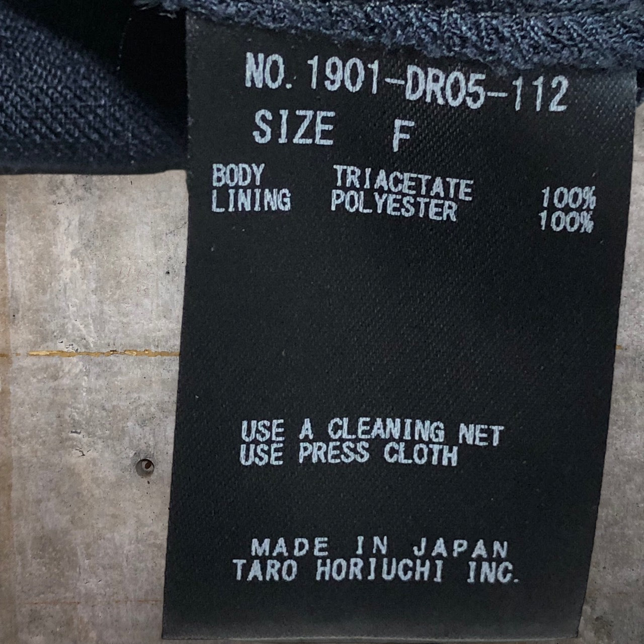 TARO HORIUCHI(タロウホリウチ) オフショルダーウエストギャザーワンピース 1901-DR05-112 FREE ネイビー