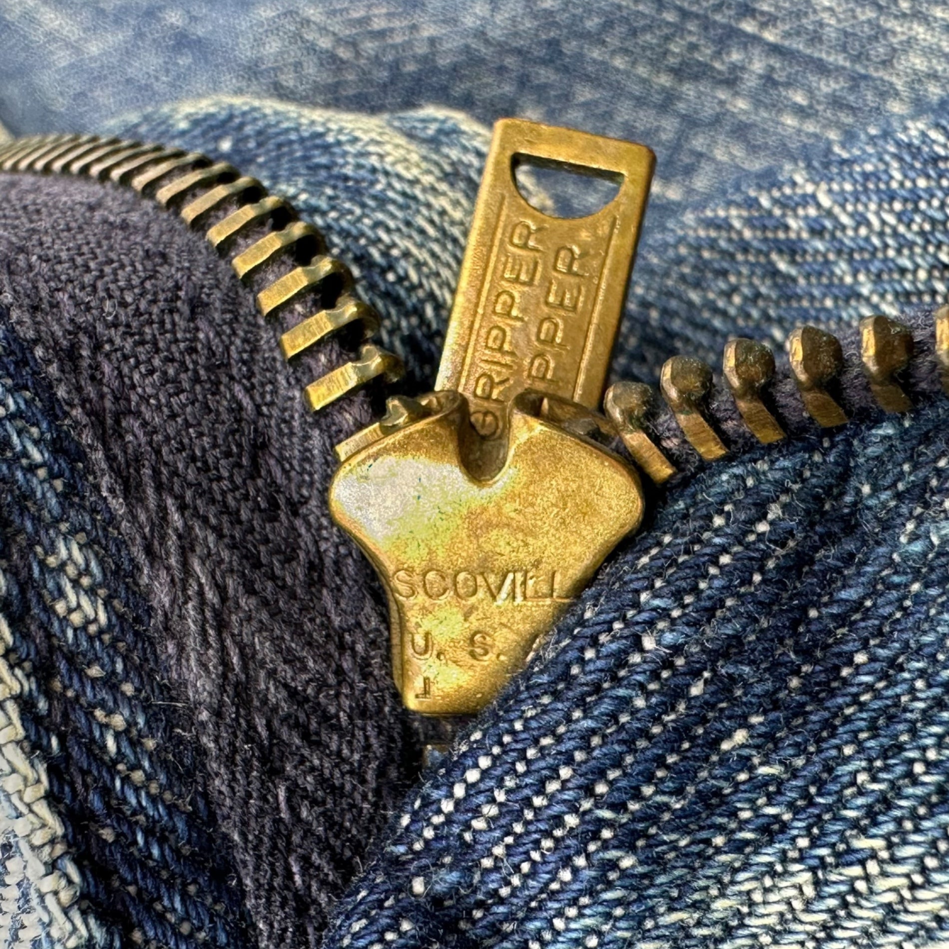 WRANGLER(ラングラー) 50's BLUE BELL 11MWZ Vintage denim pants ヴィンテージ デニム パンツ 32×34(実寸82cm) インディゴ 縦ベル 50年代