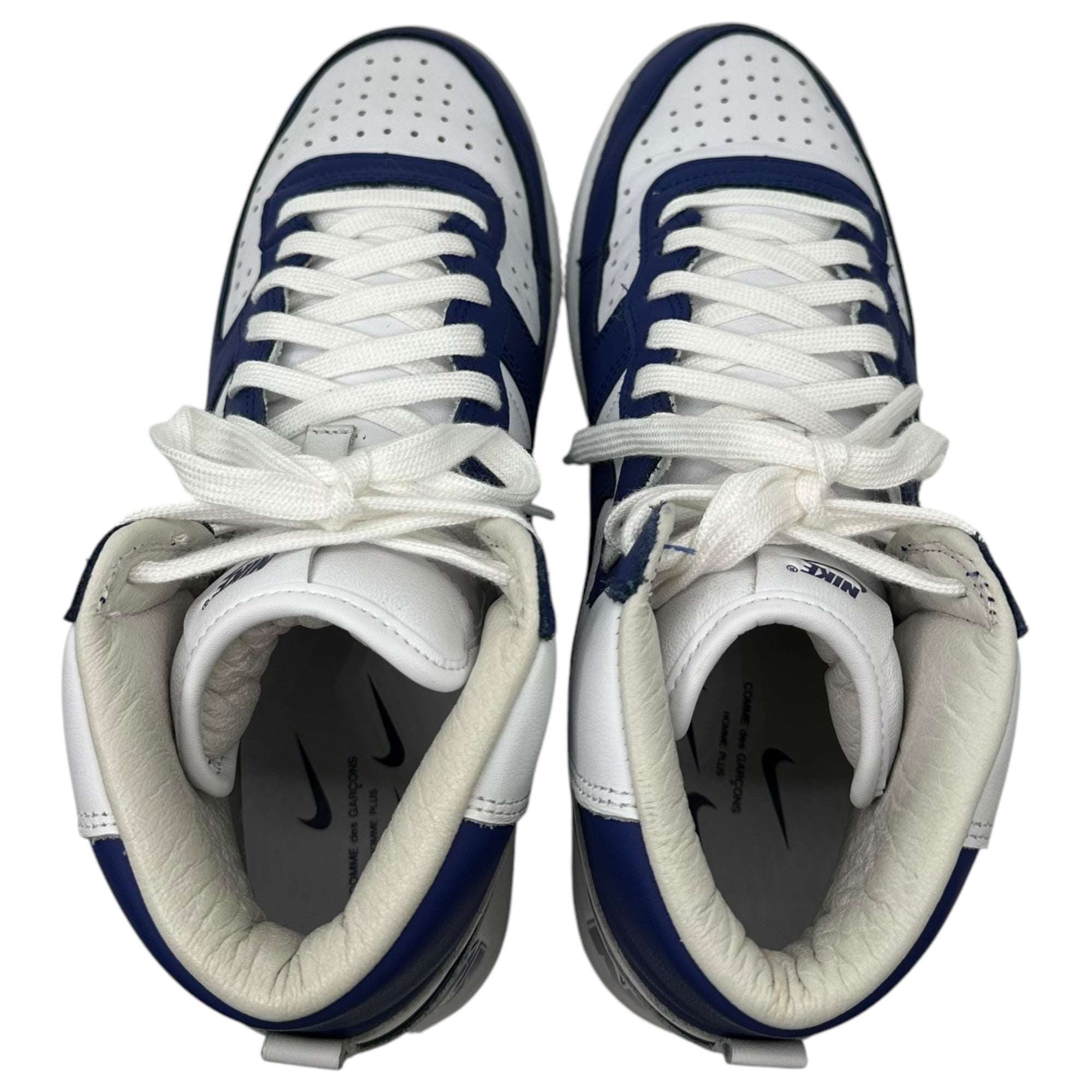 NIKE×COMME des GARCONS HOMME PLUS(ナイキ×コムデギャルソンオムプリュス) TERMINATOR HIGH SP ターミネーター ハイ FD4159-100 28cm ホワイト×ブルー ハイカット スニーカー コラボ
