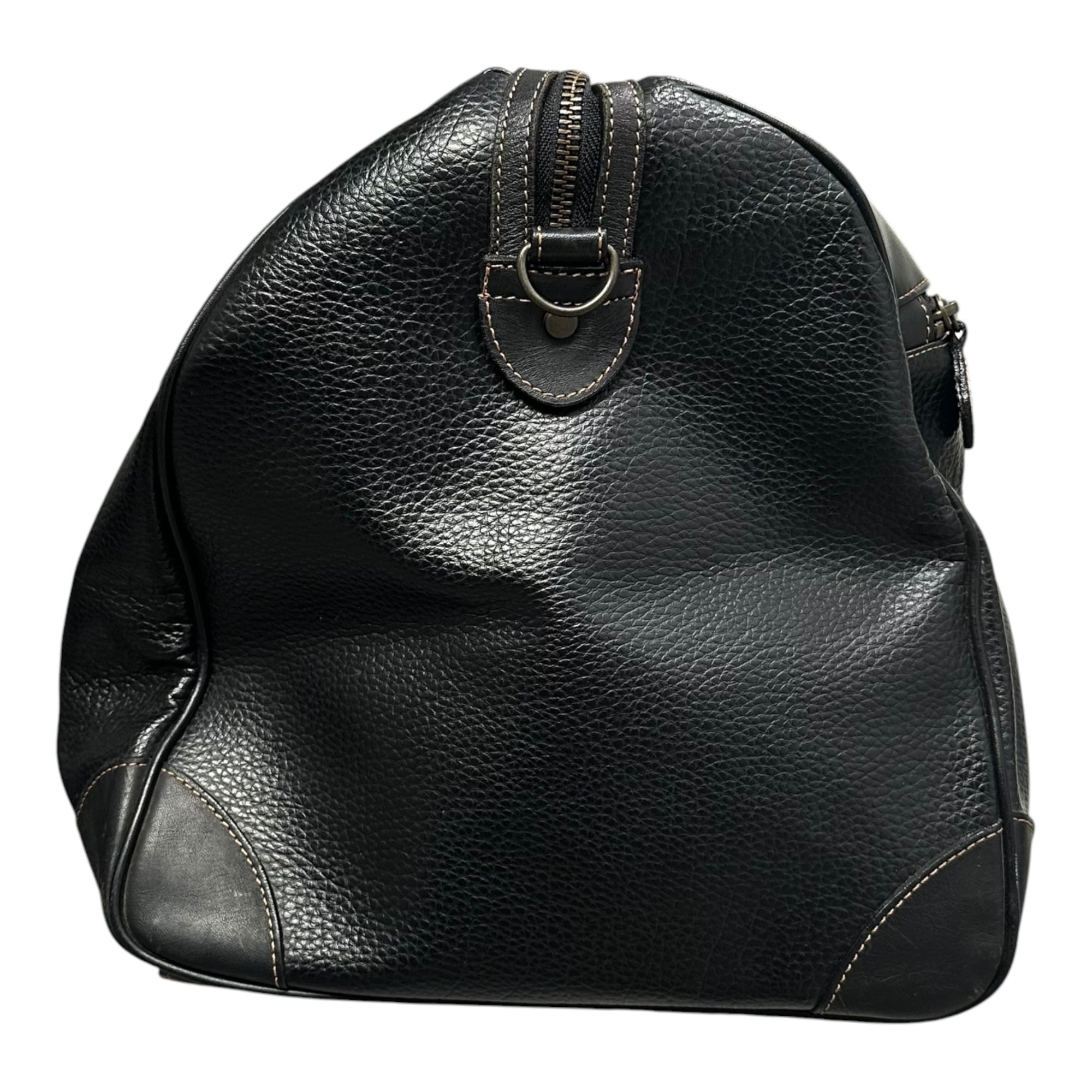 Burberry’s(バーバリーズ) Nova Check Lining Boston Bag ノヴァチェック ライニング ボストンバッグ ブラック 旅行鞄
