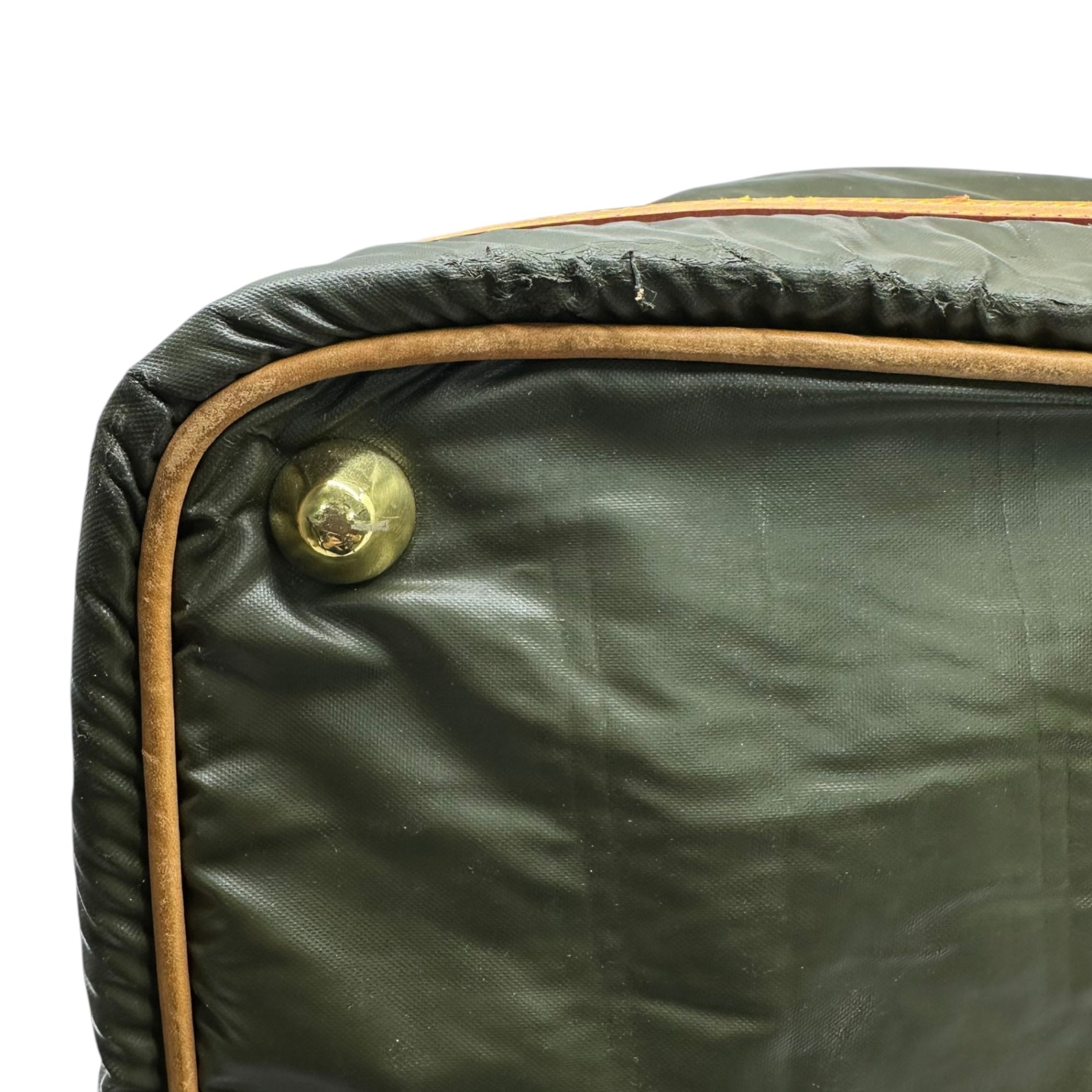 HUNTING WORLD(ハンティングワールド) 2WAY Batchu Cross Boston Bag 2WAY バチュークロス ゴルフ ボストン バッグ オリーブ×ベージュ レザー ショルダー