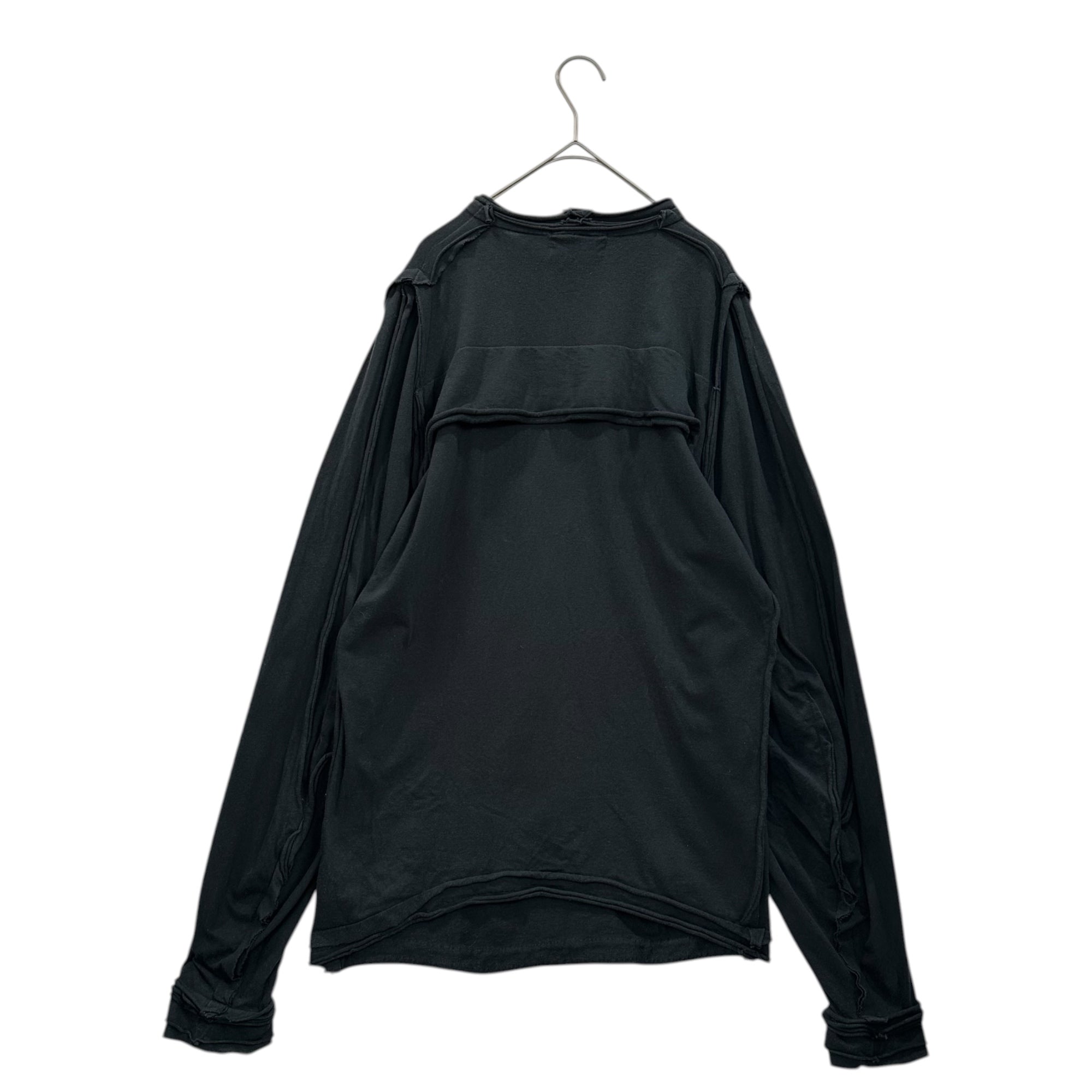 Christopher Nemeth(クリストファーネメス) 90~00's Inside-Out Layered L/S T-Shirt インサイドアウト 重ね 長袖 Tシャツ L ブラック