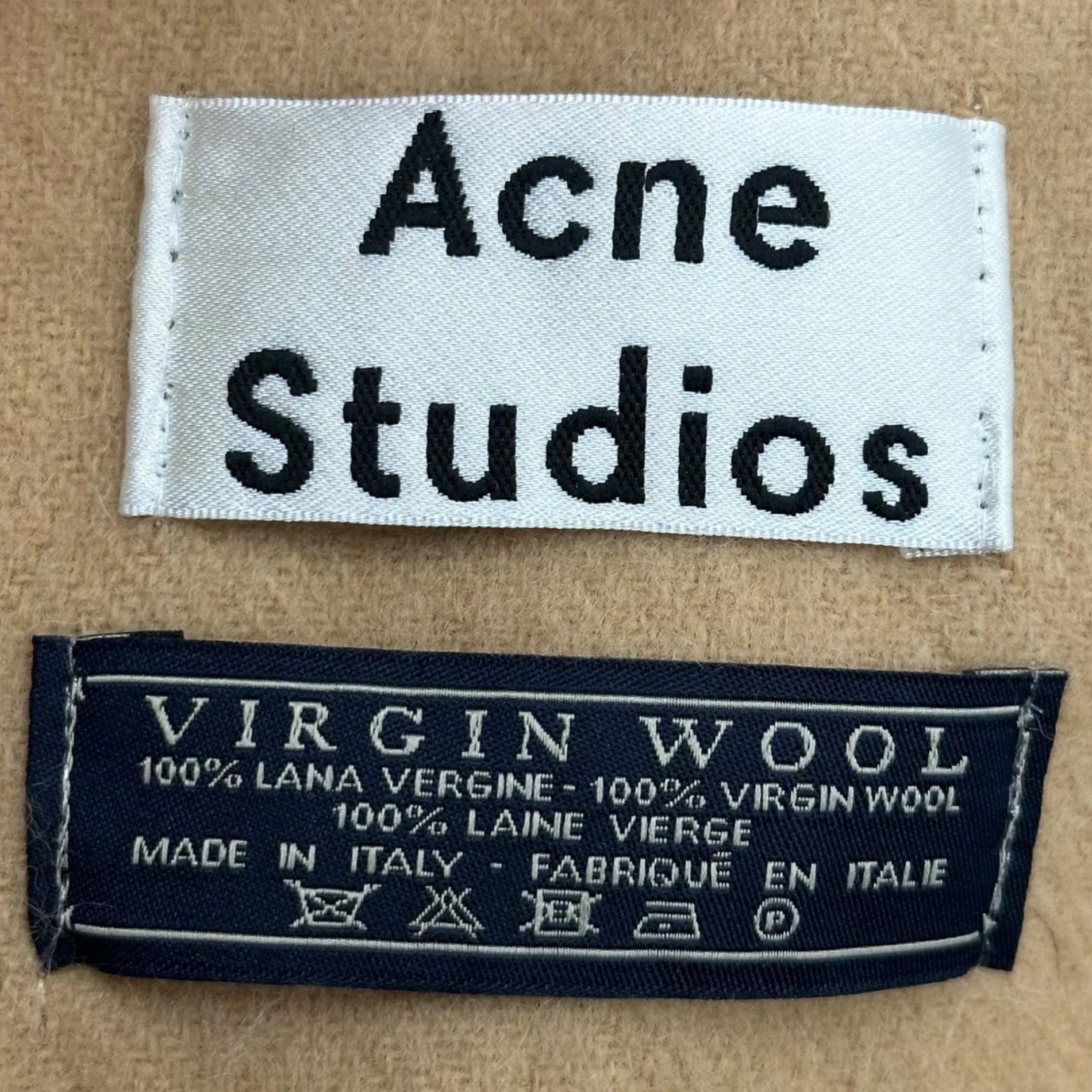 Acne Studios(アクネストゥディオズ) Large Virgin Wool Scarf 大判 ヴァージン ウール マフラー ベージュ