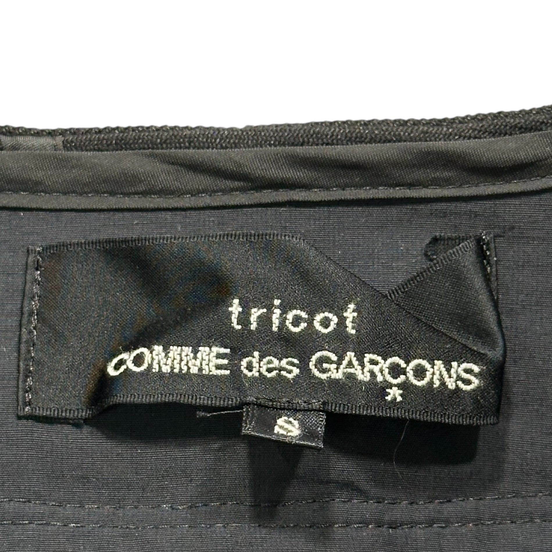 tricot COMME des GARCONS(トリココムデギャルソン) 20AW No-Collar Layered Jacket ノーカラー レイヤード ジャケット TF-J009 S ブラック AD2020