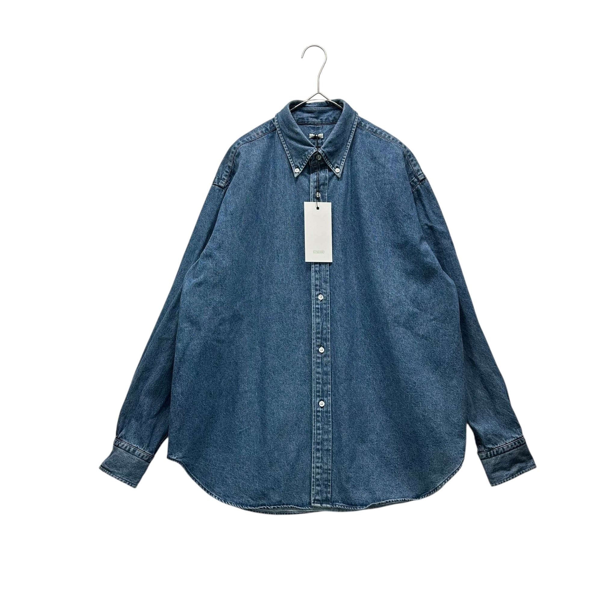 A.PRESSE(アプレッセ) 22AW BD Denim Shirt ボタンダウン デニム シャツ 22AAP-02-08H 1 ライトインディゴ