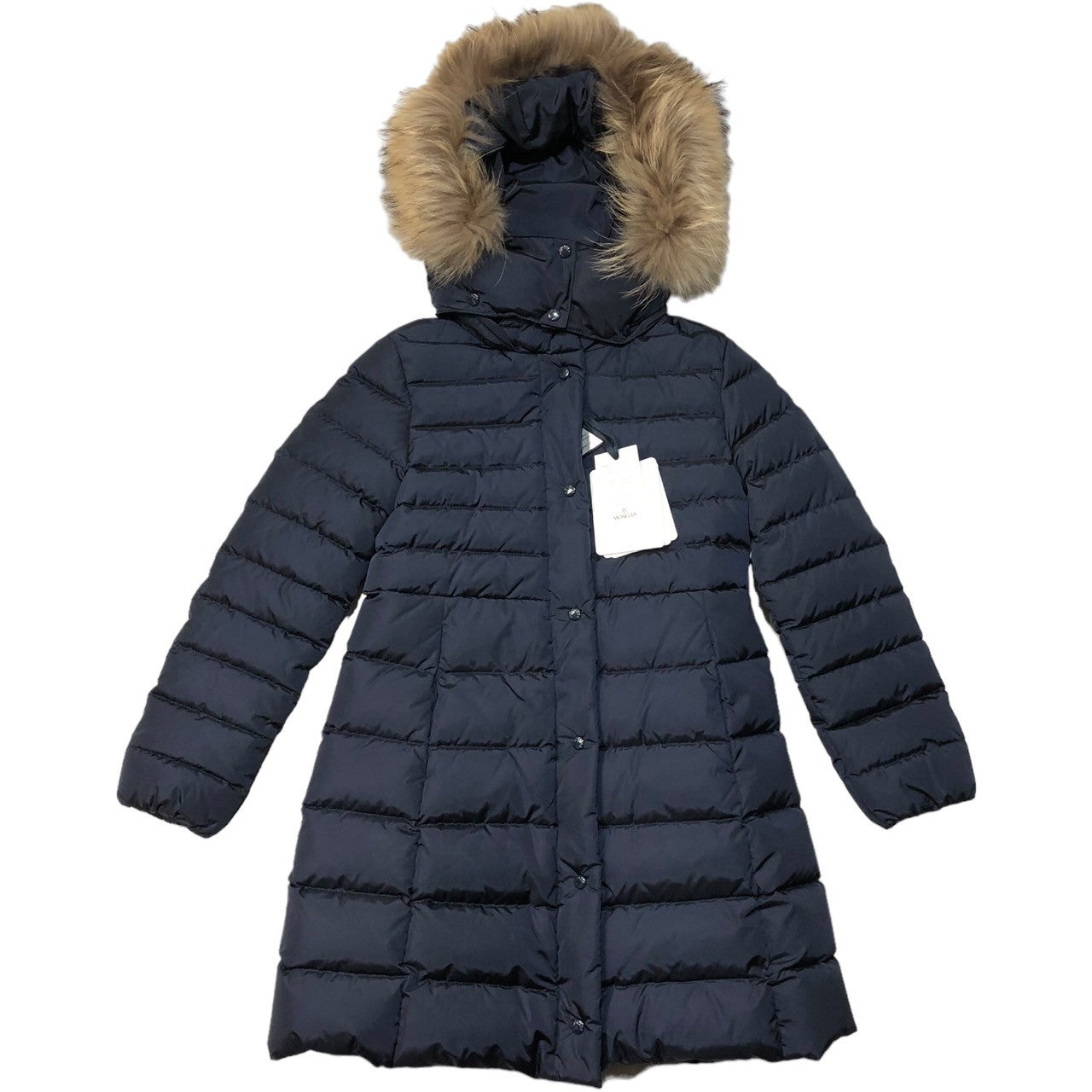 MONCLER(モンクレール) NEW NESTE GIUBBOTTO ラクーン ファー ダウン コート D29544939225 54155 10A ネイビー ジャケット キッズ ボーイズ ガールズ