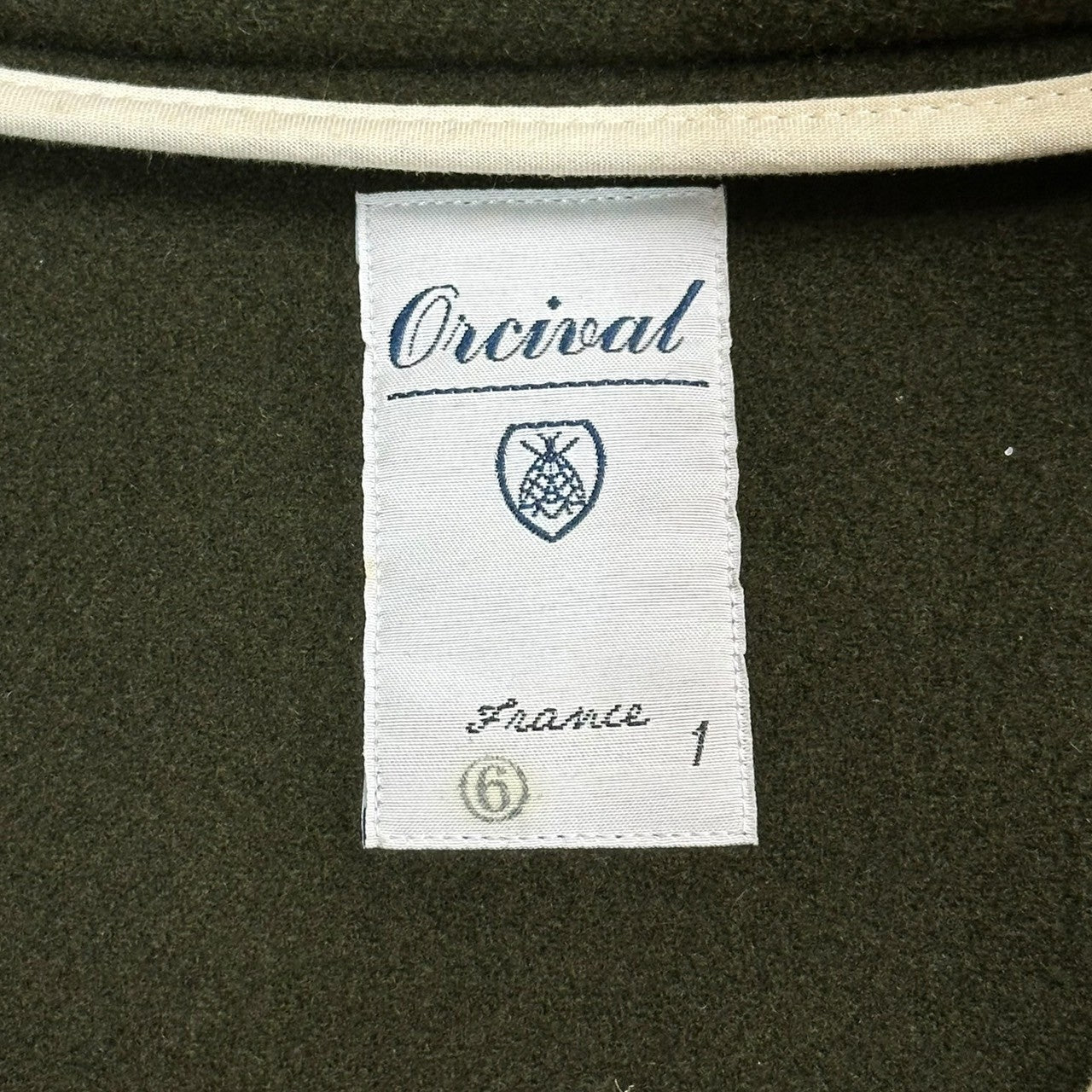 ORCIVAL(オーシバル) Melton Hooded Duffle Coat メルトン フーデッド ダッフル コート 16A-KWK-001 1(S程度) カーキ