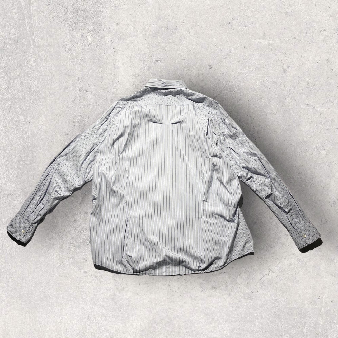 N.HOOLYWOOD × Thomas Mason(エヌハリウッド×トーマスメイソン) RANDOM TACKEDSHIRT 1201-SH06-043 38(M程度) ブルー コンパイルライン