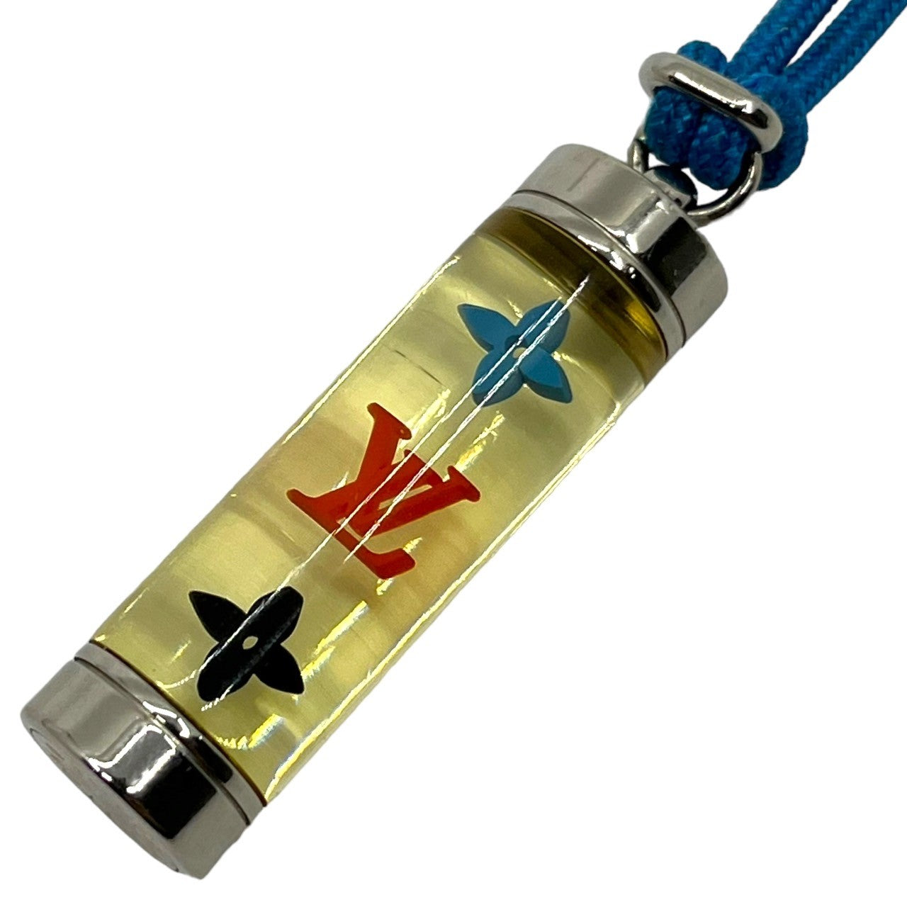 LOUIS VUITTON(ルイヴィトン) コリエ LV インクルージョン ネックレス M69454 シルバー×スカイブルー DP0220