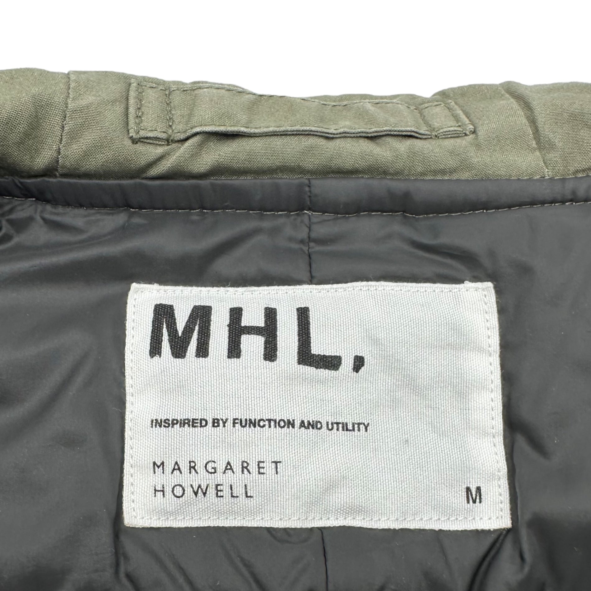 MHL.(マーガレットハウエル) Mod coat with down liner ダウン ライナー付き モッズコート 579-210153 M オリーブ