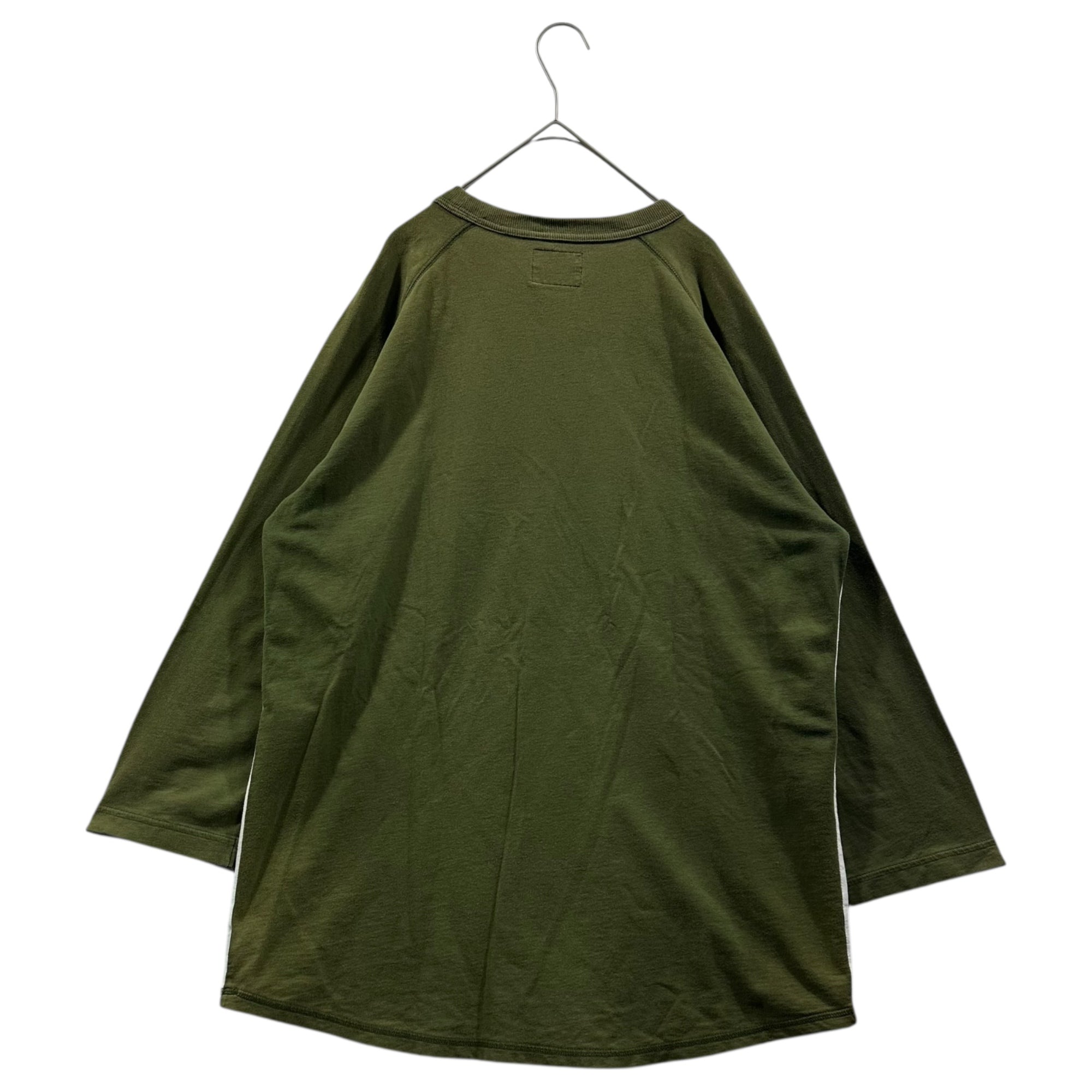STUSSY(ステューシー) PEACE and PROSPeRITY Raglan long sleeve top ラグラン 長袖 カットソー CA 26629 501 表記無(L程度) ホワイト×カーキ