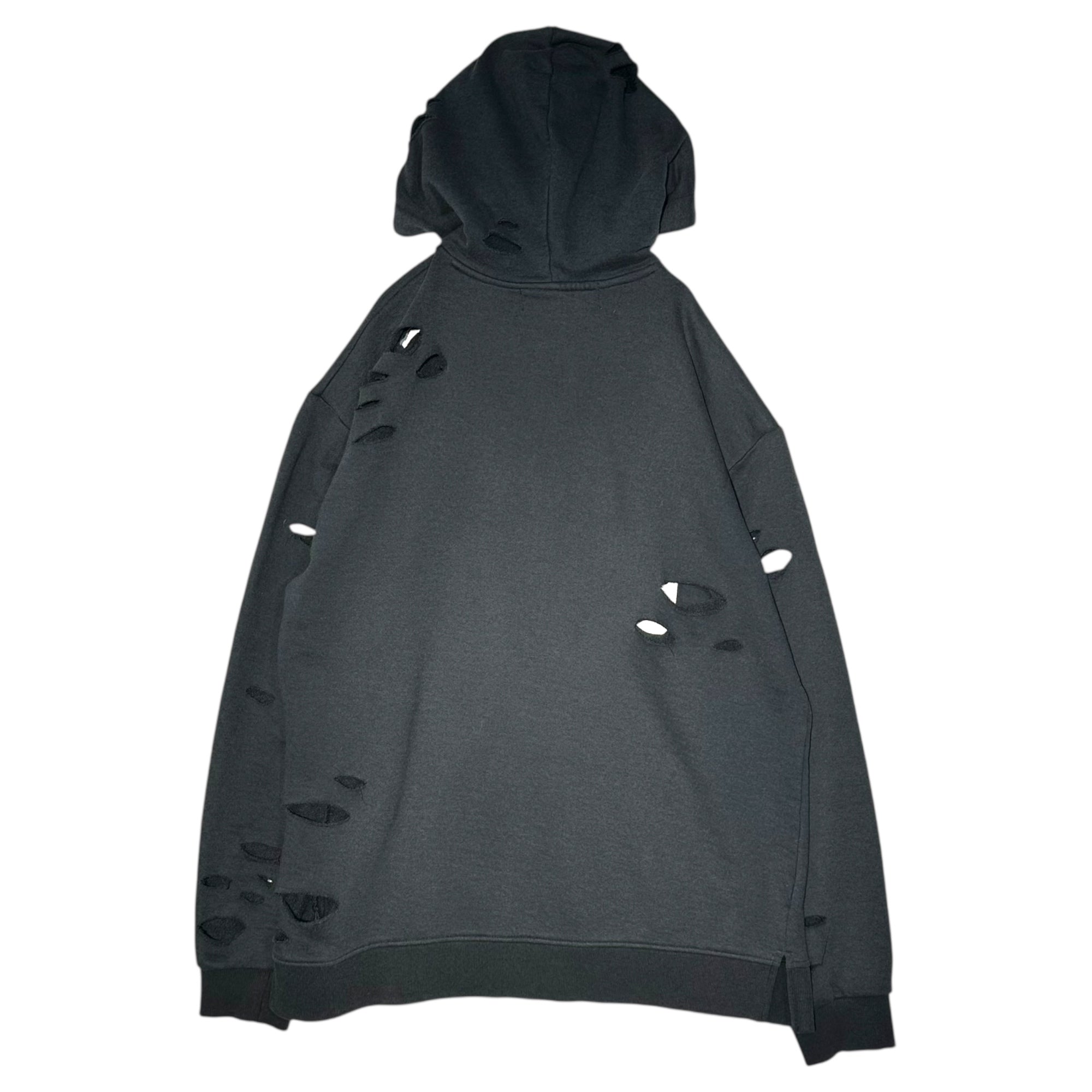 LEGENDA(レジェンダ) Destroy Pullover Hoodie デストロイ プルオーバー パーカー 表記無(FREE) ブラック ダメージ加工