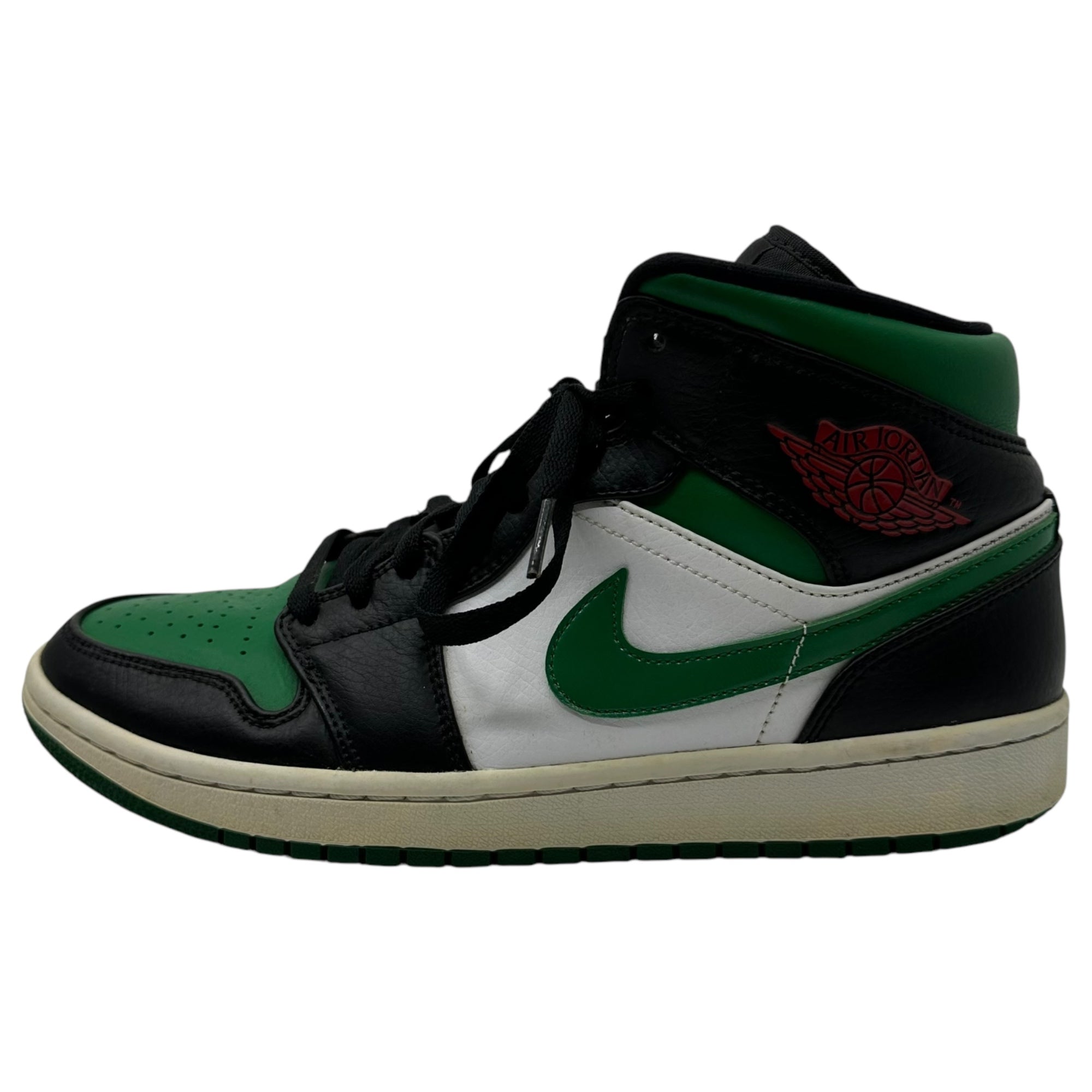 NIKE(ナイキ) AIR JORDAN 1 MID "PINE GREEN" エアジョーダン 1 ミッド 554724-067 27cm グリーン×ブラック ハイカット スニーカー