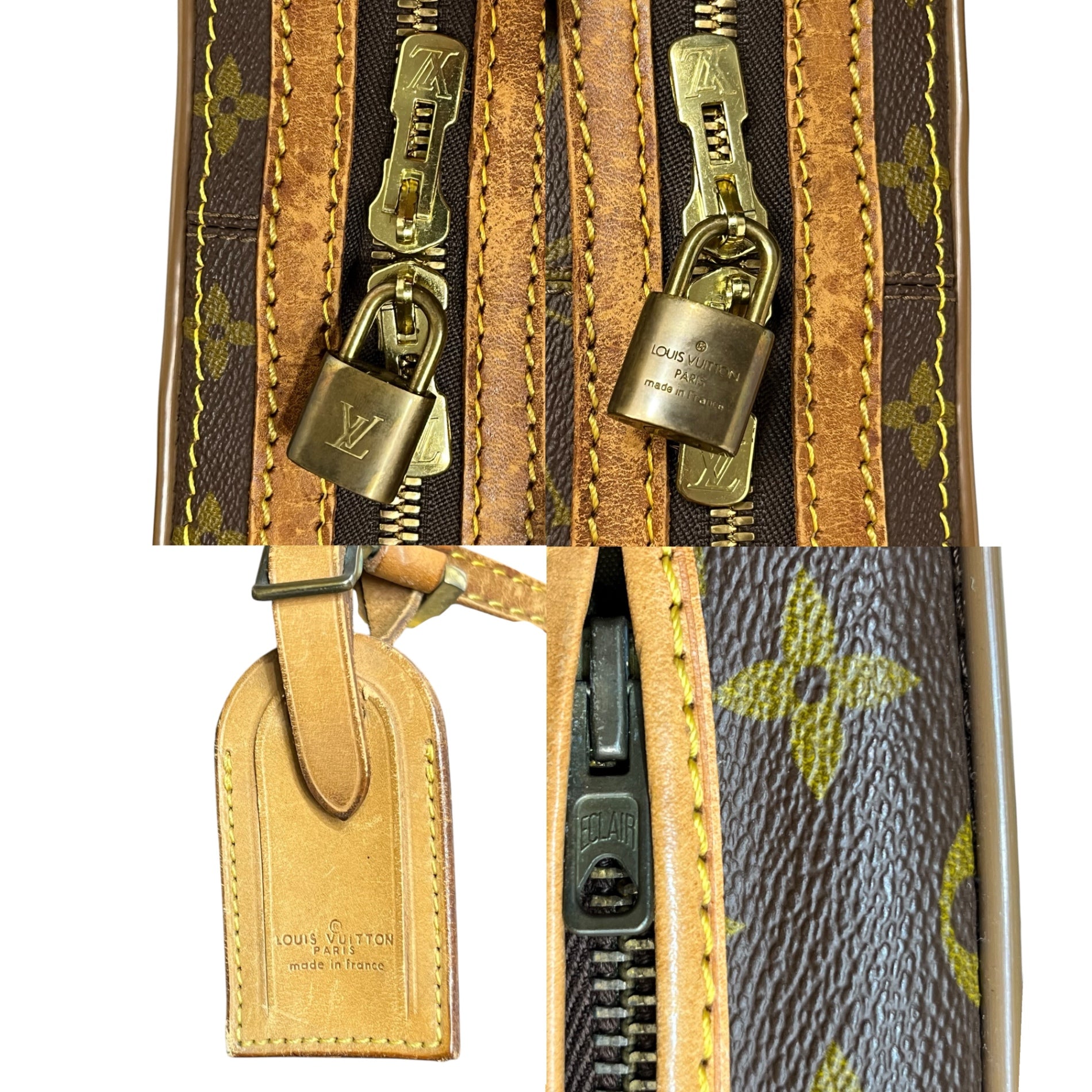 LOUIS VUITTON(ルイヴィトン) Vintage Valise Tennis Bag Trunk Case Interior ヴィンテージ ヴァリズ バリズ テニス バッグ キャリーケース インテリア ブラウン ヴィンテージ品の為、型番・製造番号無し